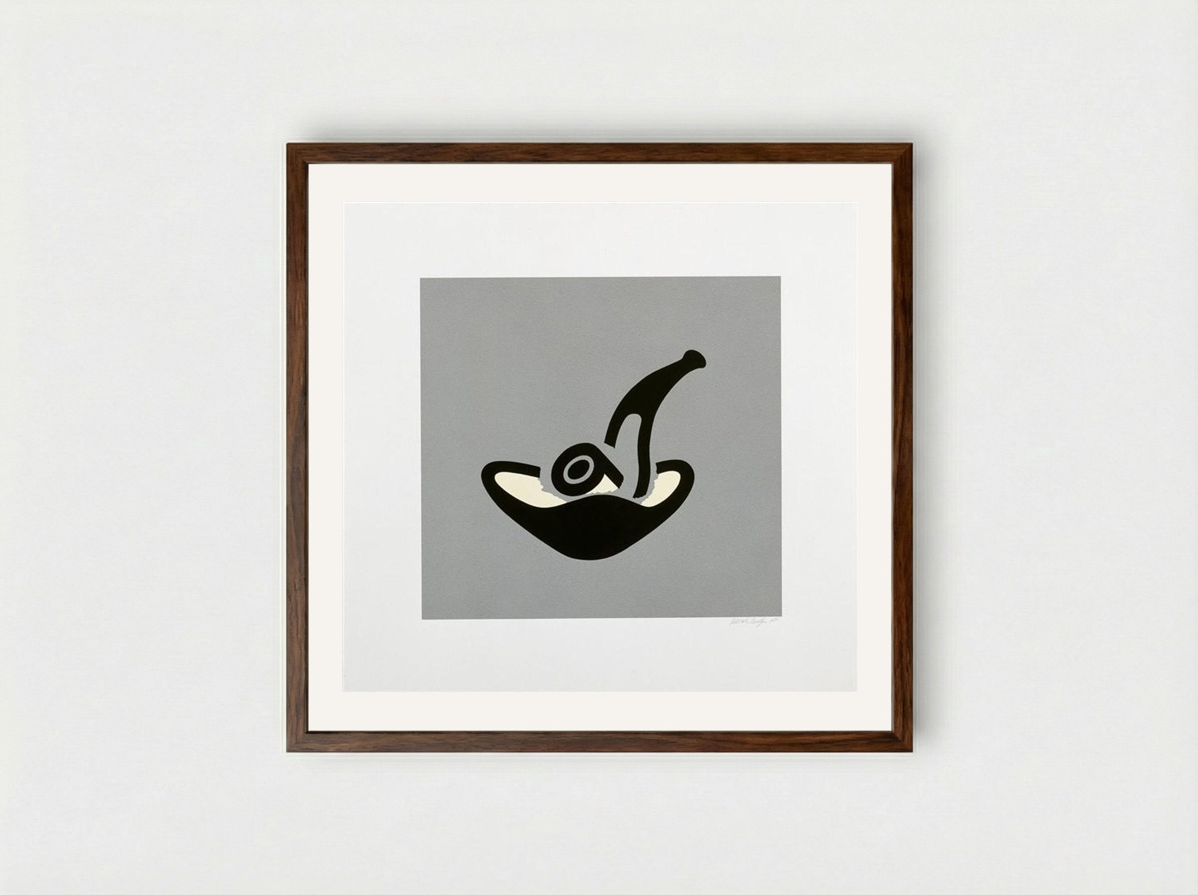 Grey Pipe - Patrick Caulfield - Framed Print Dark Wood