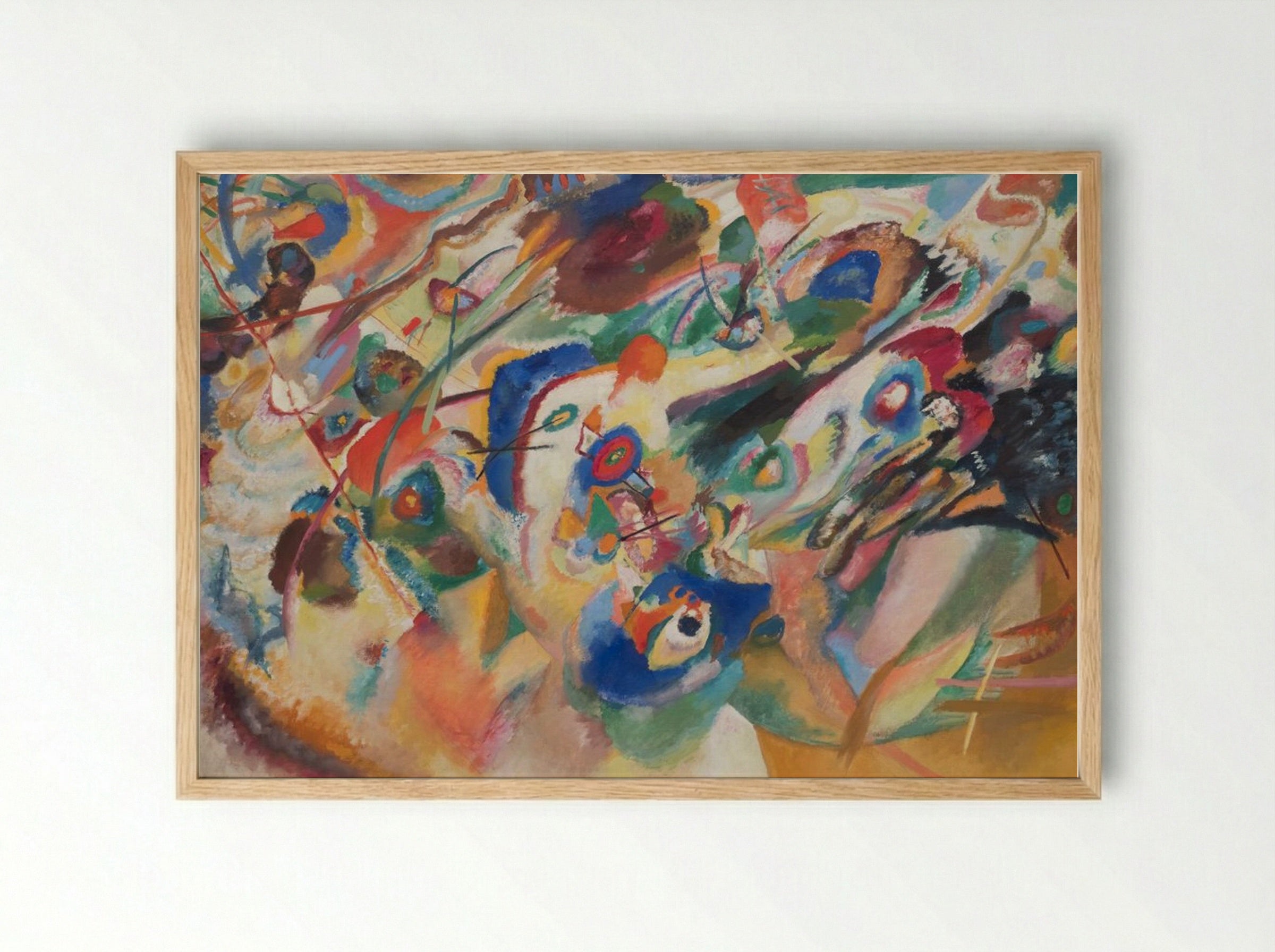 Sketch 2 for Composition VII - Wassily Kandinsky - Framed Print Wood