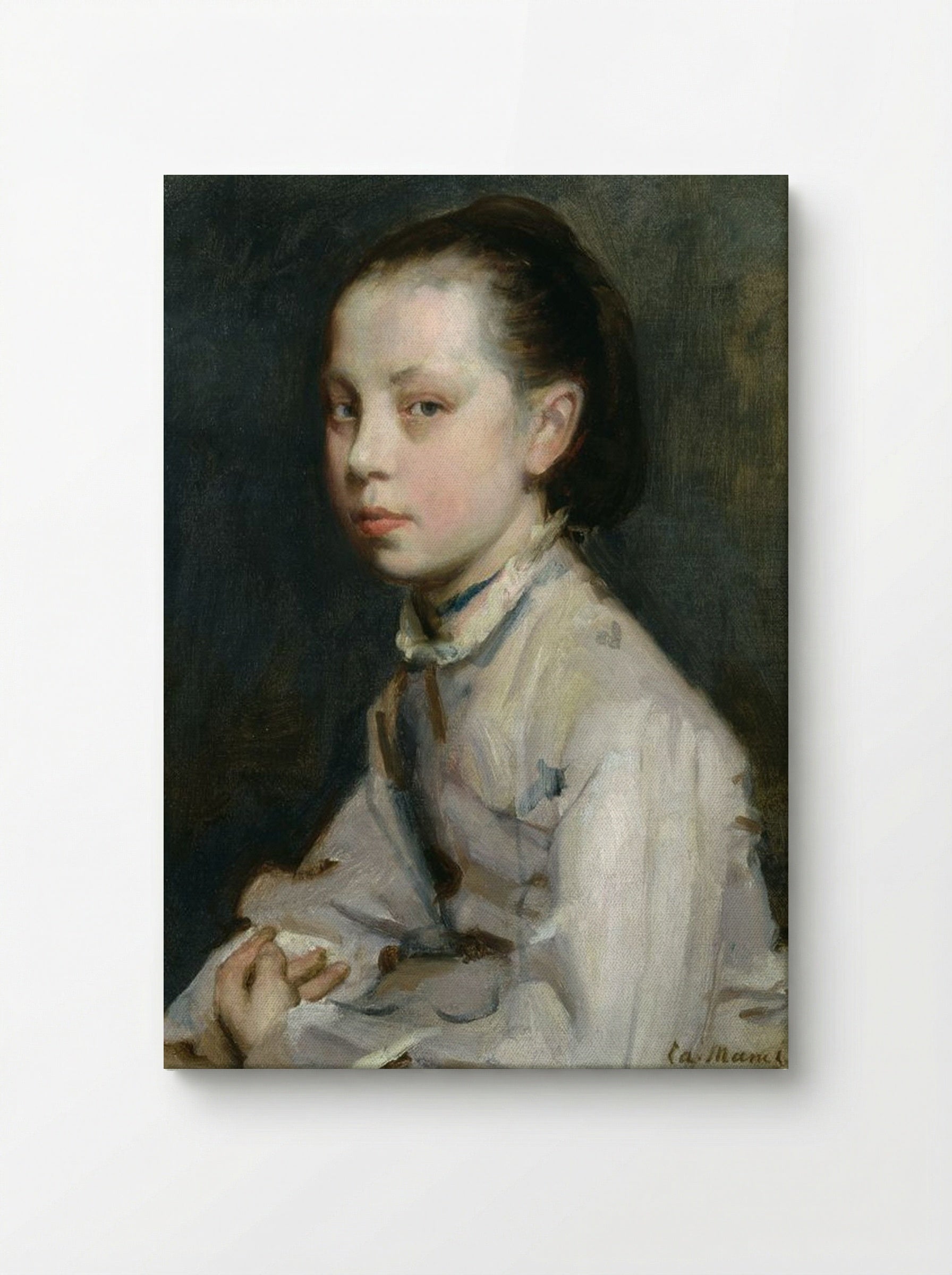 Portrait of a Girl - Berthe Morisot - Canvas