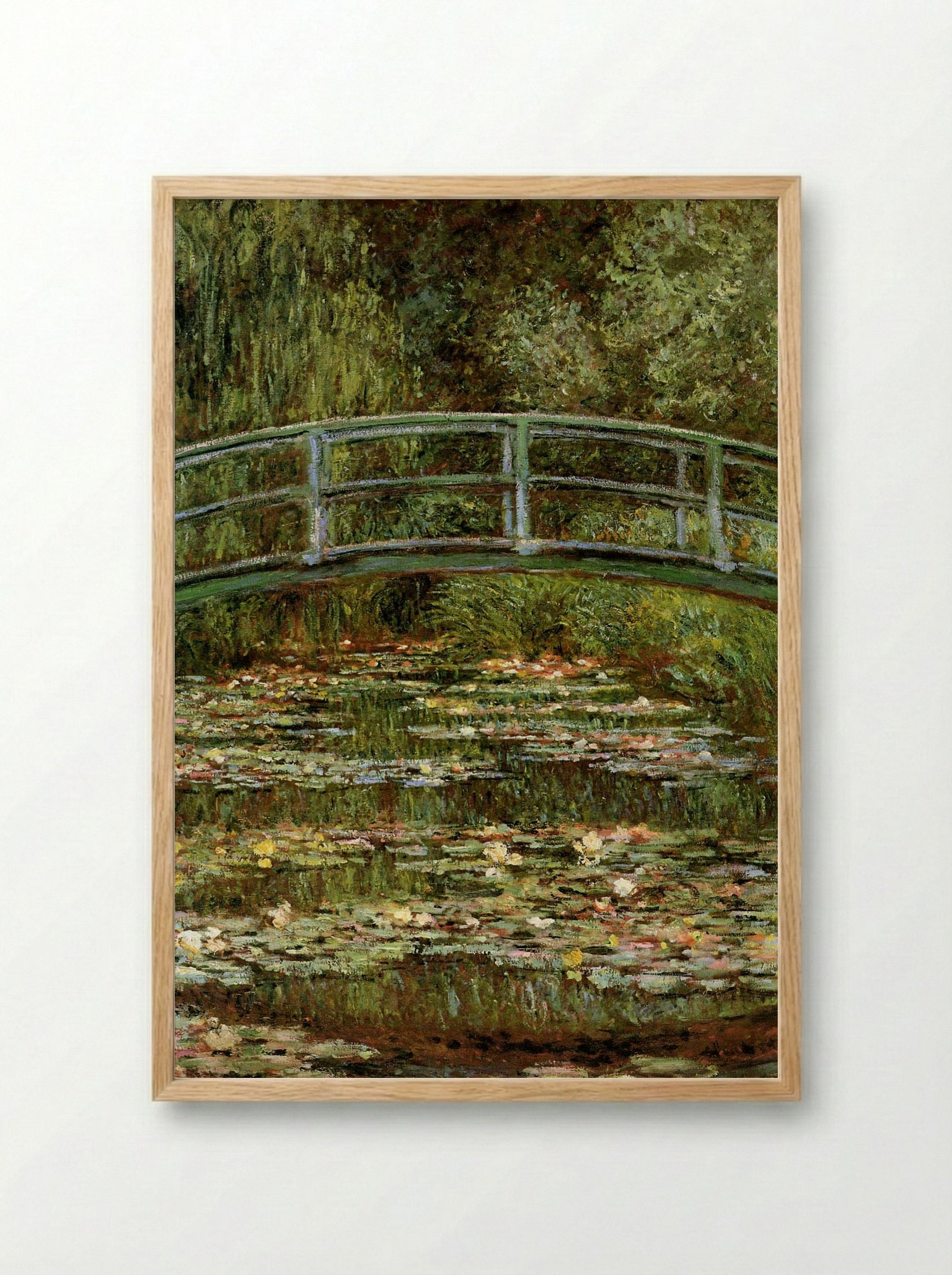 The Japanese Bridge - Claude Monet - Framed Print Wood