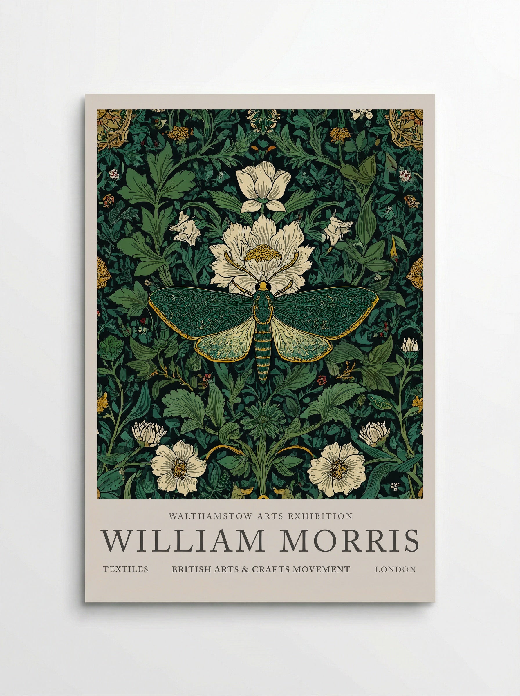 Emerald Moth Garden - William Morris
