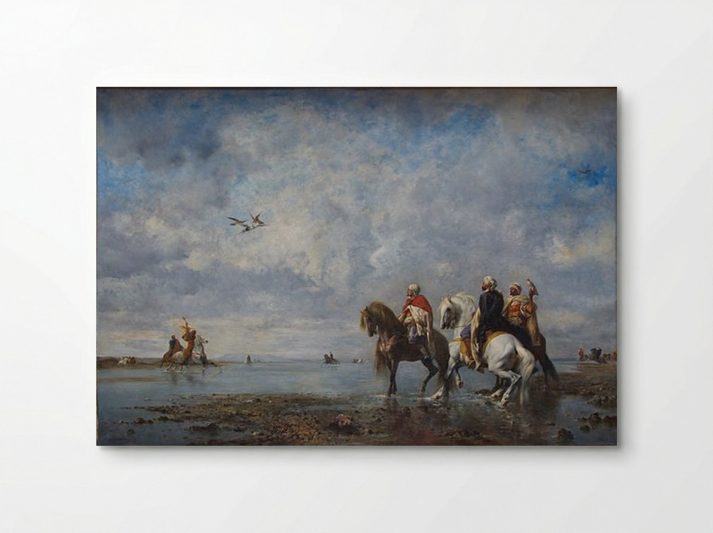 The Heron Hunt - Eugène Fromentin - Poster