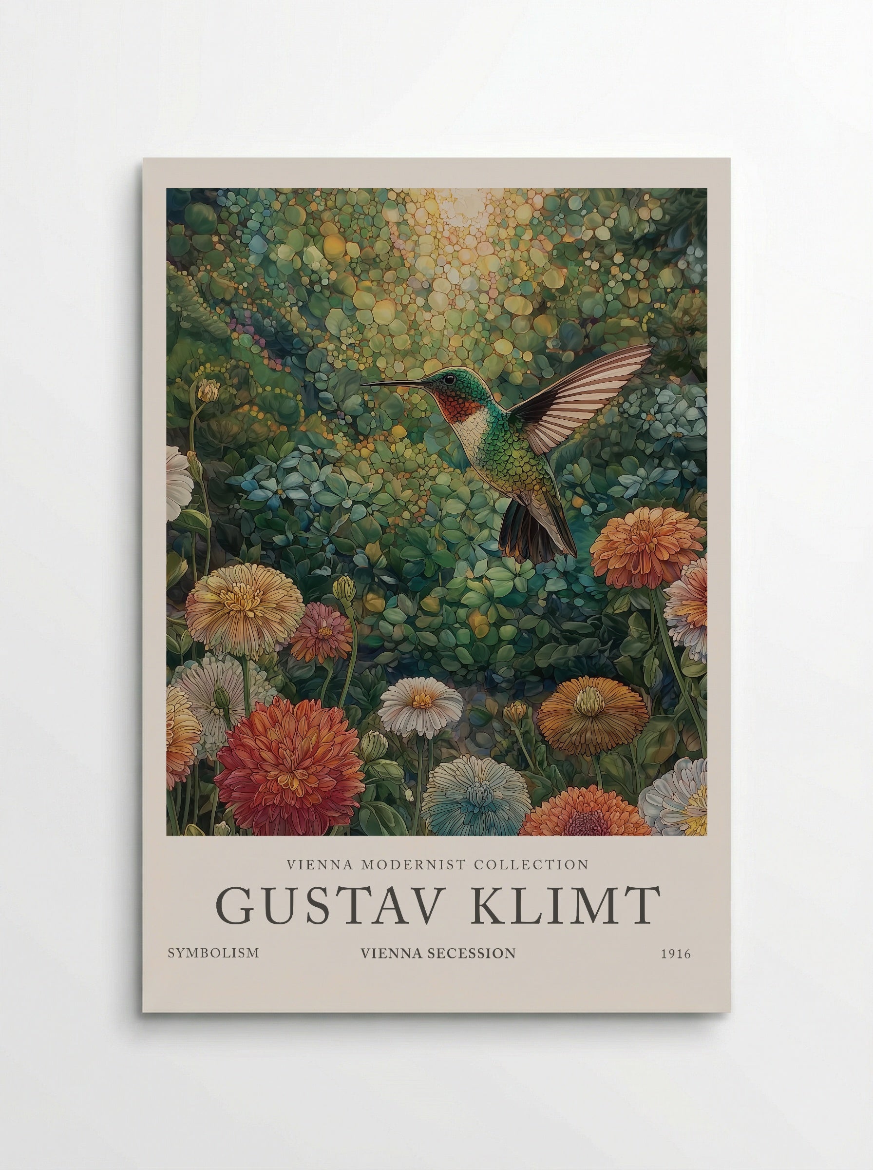 Hummingbird Garden - Gustav Klimt