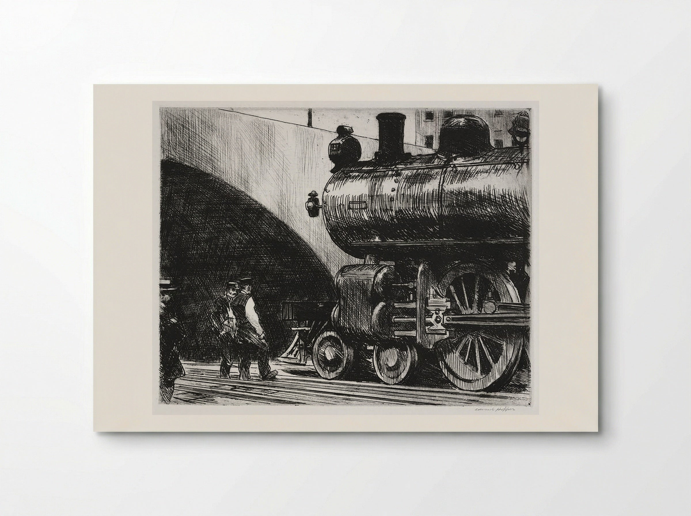 The Locomotive - Edward Hopper - Poster