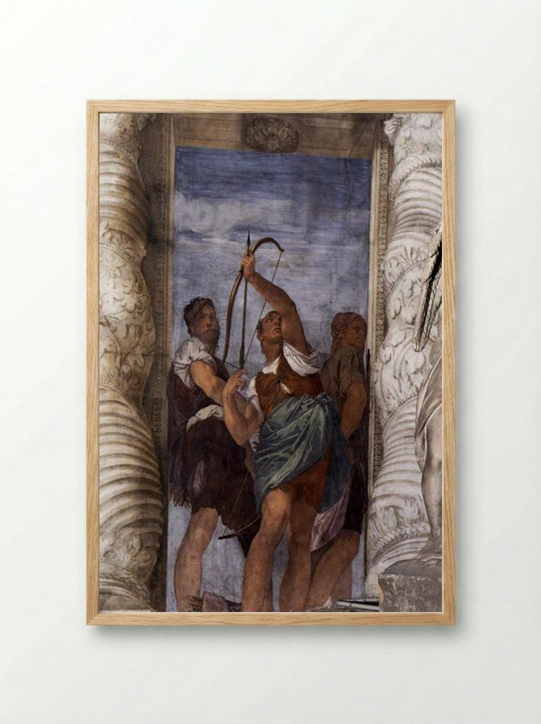 Three Archers - Paolo Veronese - Framed Print Wood