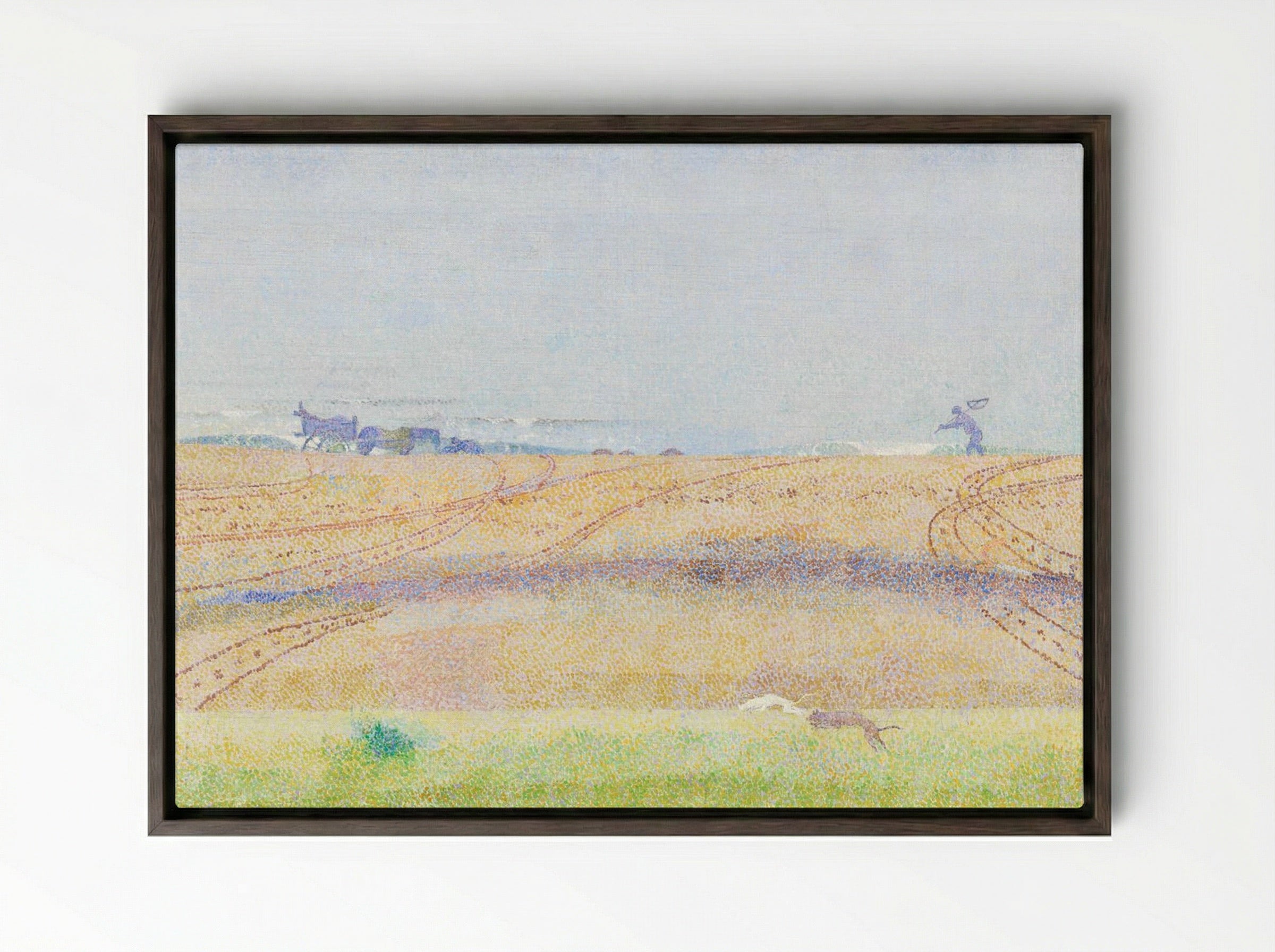 Misty Sea - Jan Toorop - Framed Canvas Dark Wood