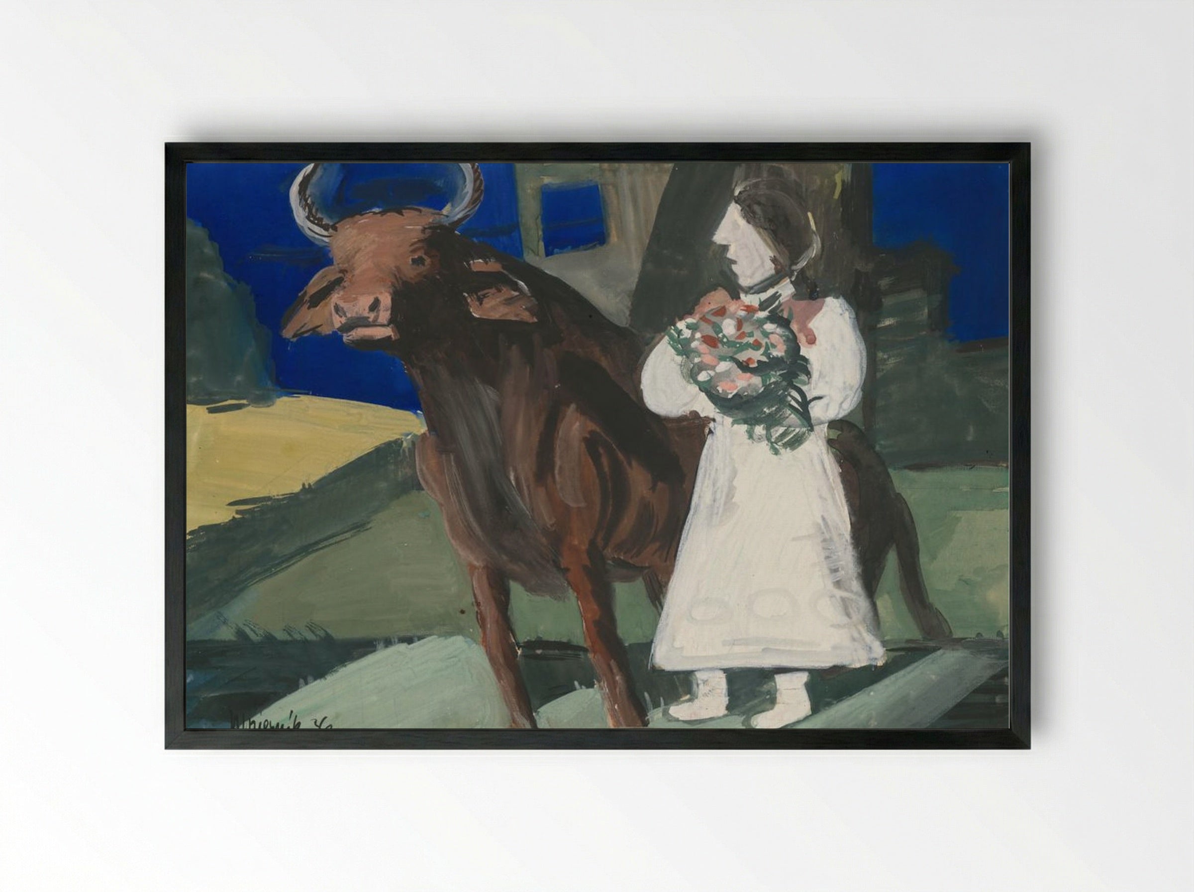 The Bride - Cyprián Majerník - Framed Print Black