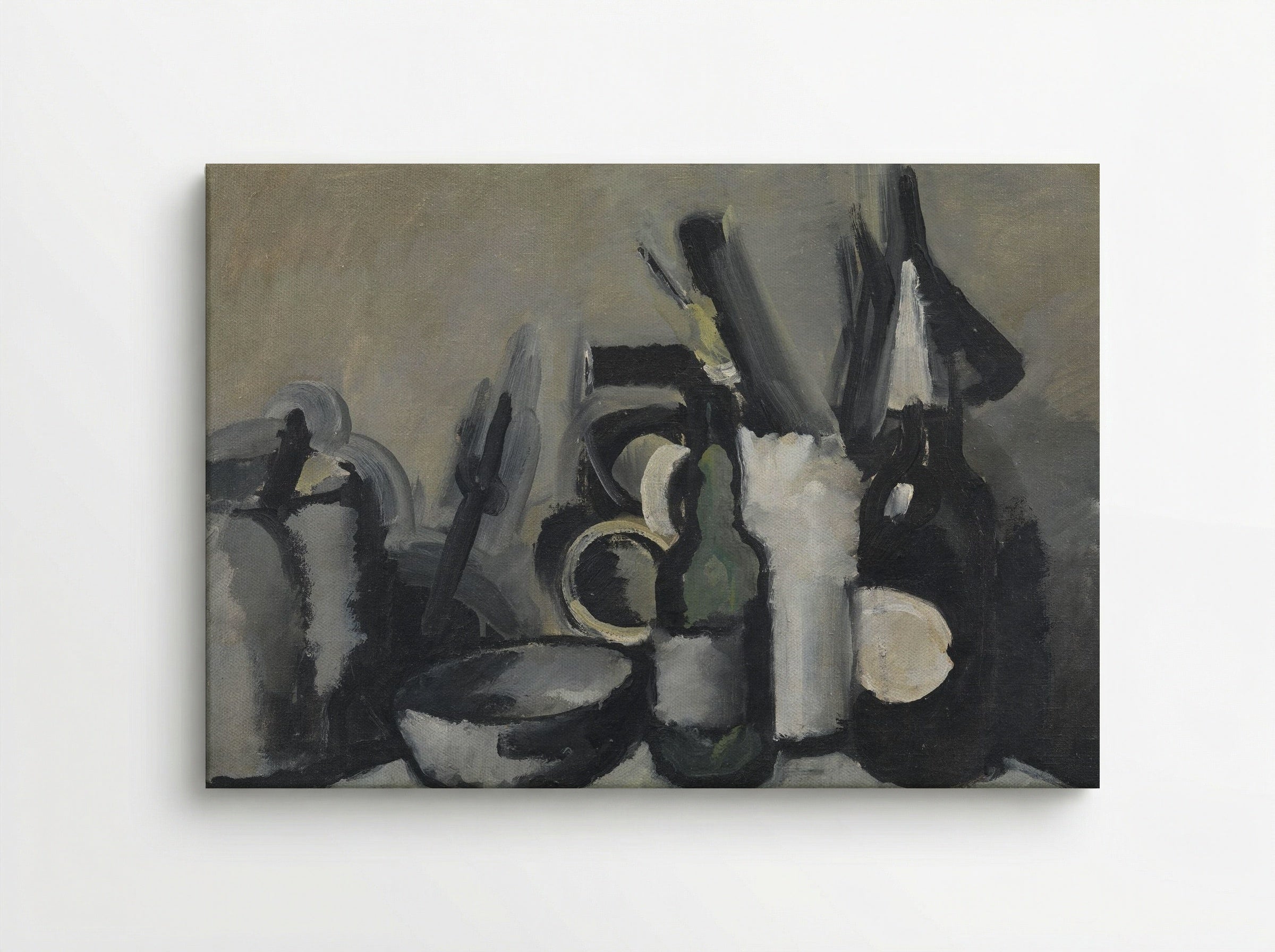 Arrangement with Bottle - Harald Giersing - Canvas