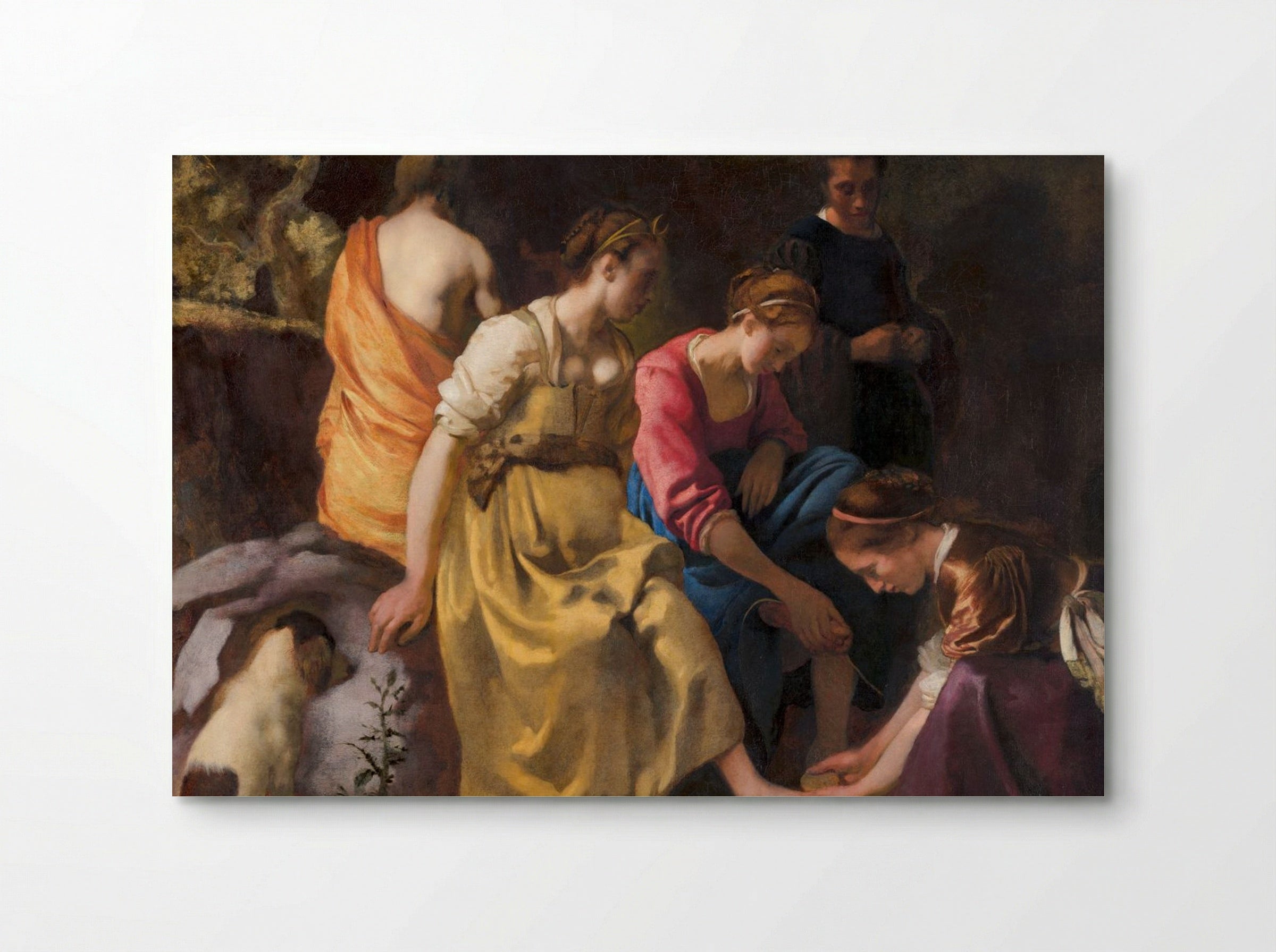 Diana and Her Nymphs - Johannes Vermeer - Poster