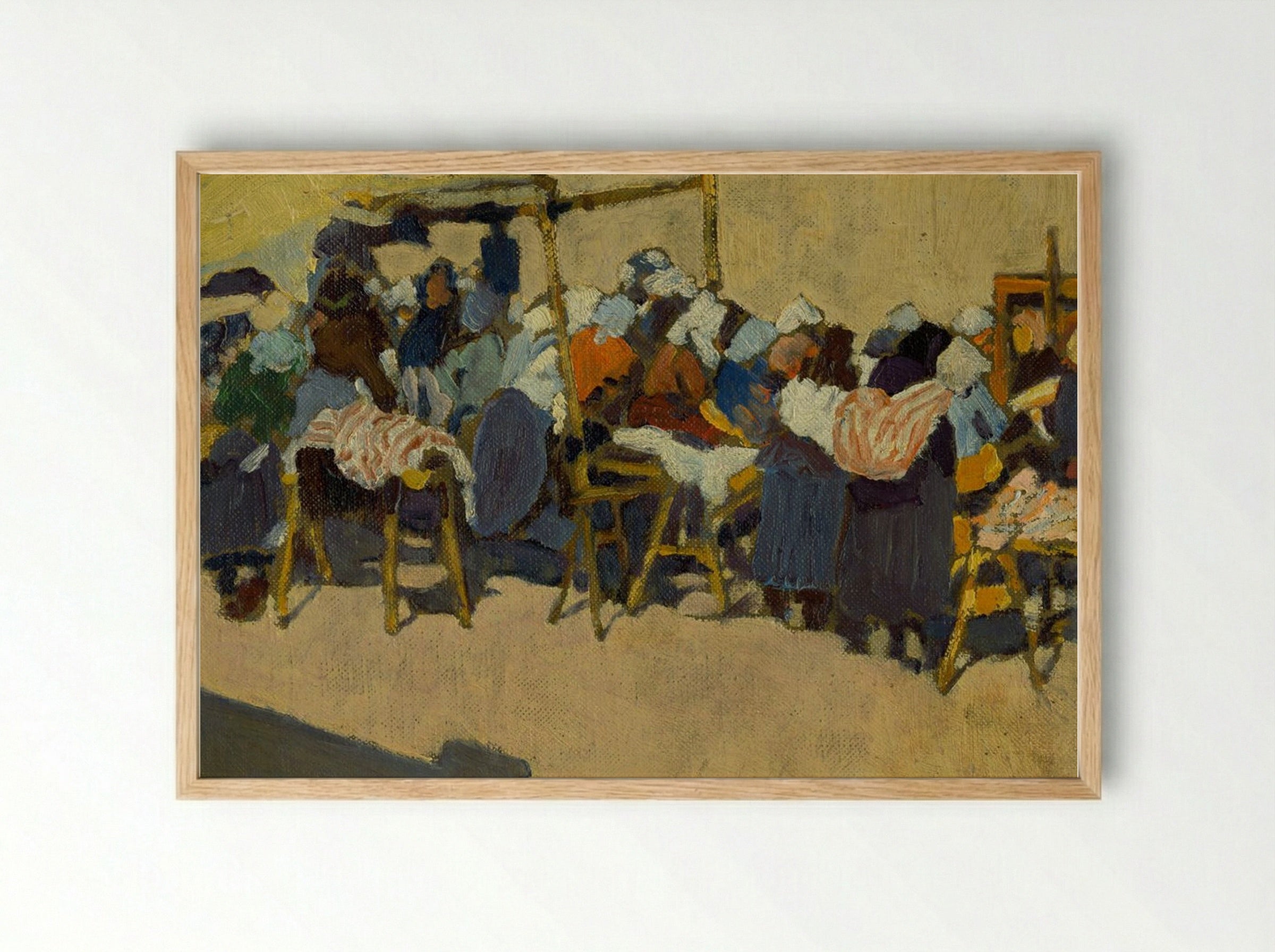 On the Market - Konstantin Bauer - Framed Print Wood