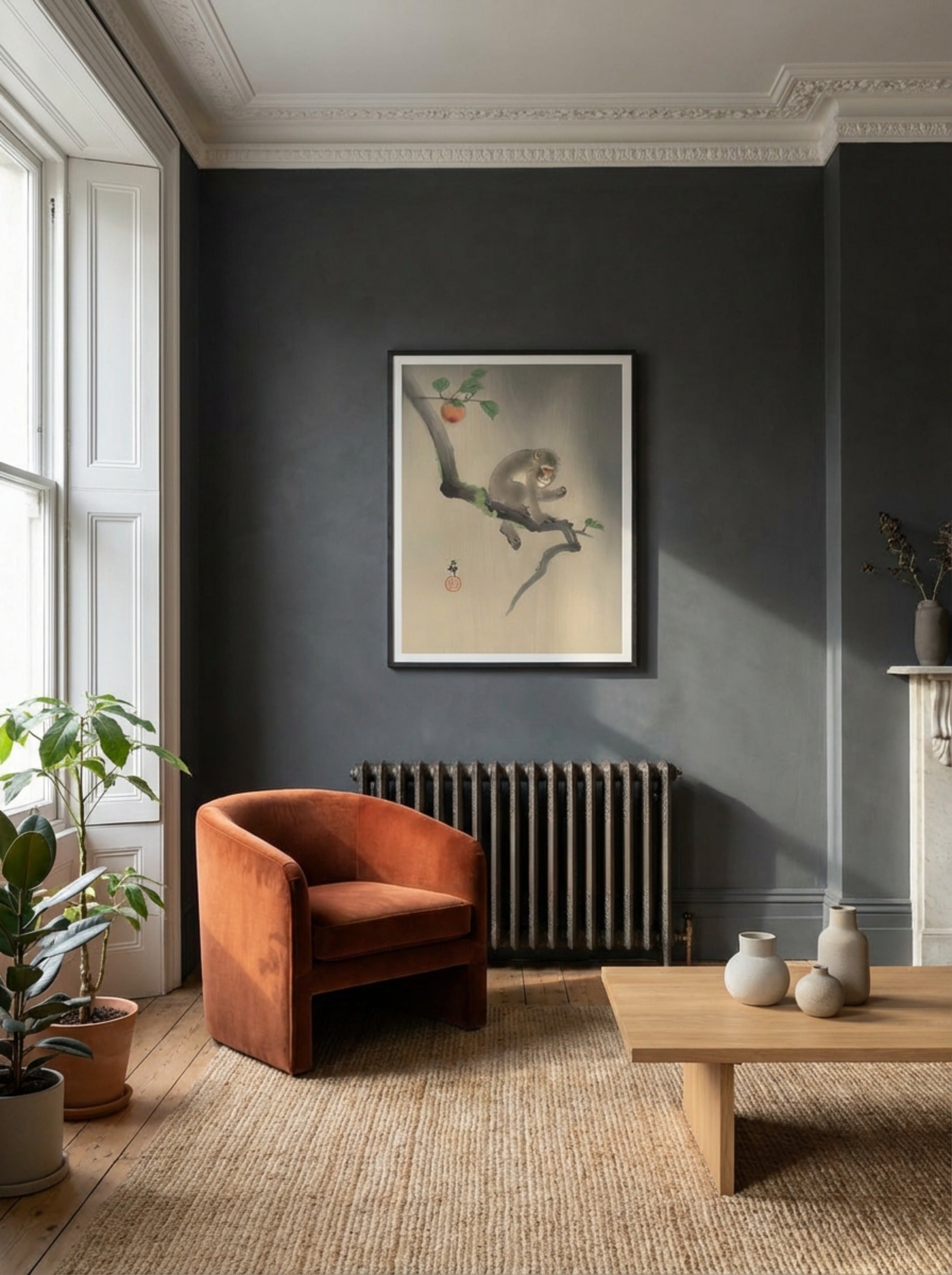 Monkey On The Tree - Ohara Koson