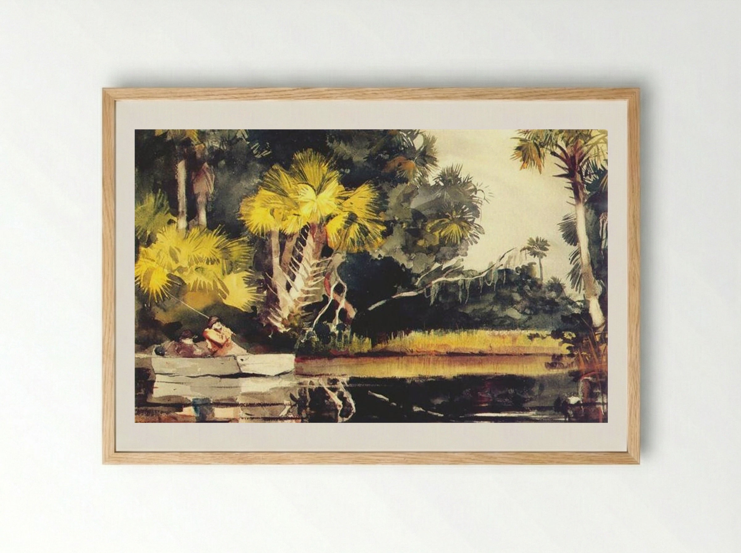 Homosassa Jungle, Florida - Winslow Homer - Framed Print Wood
