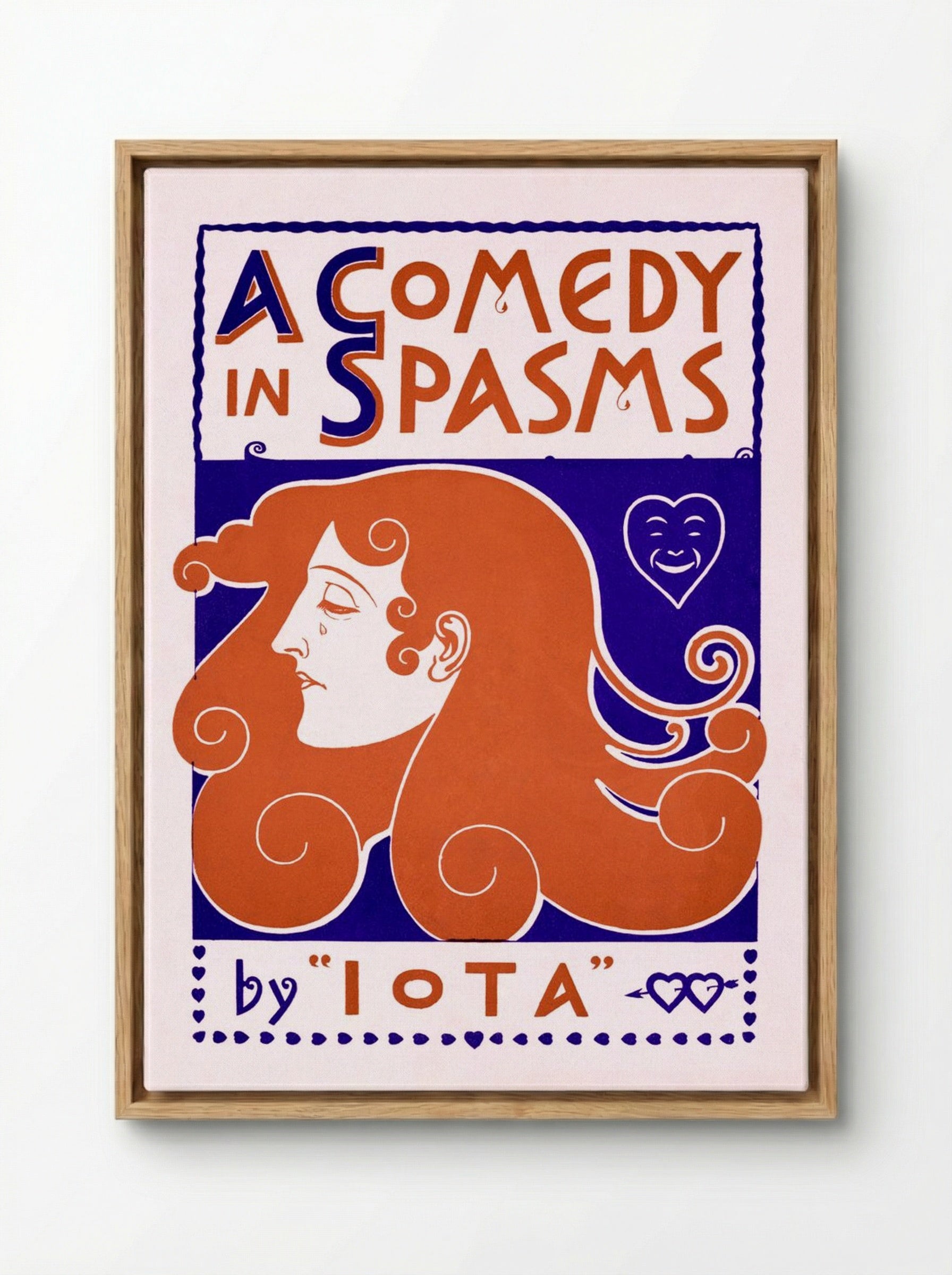 A Comedy in Spasms - Iota (Kathleen Mannington Hunt Caffyn) - Framed Canvas Wood