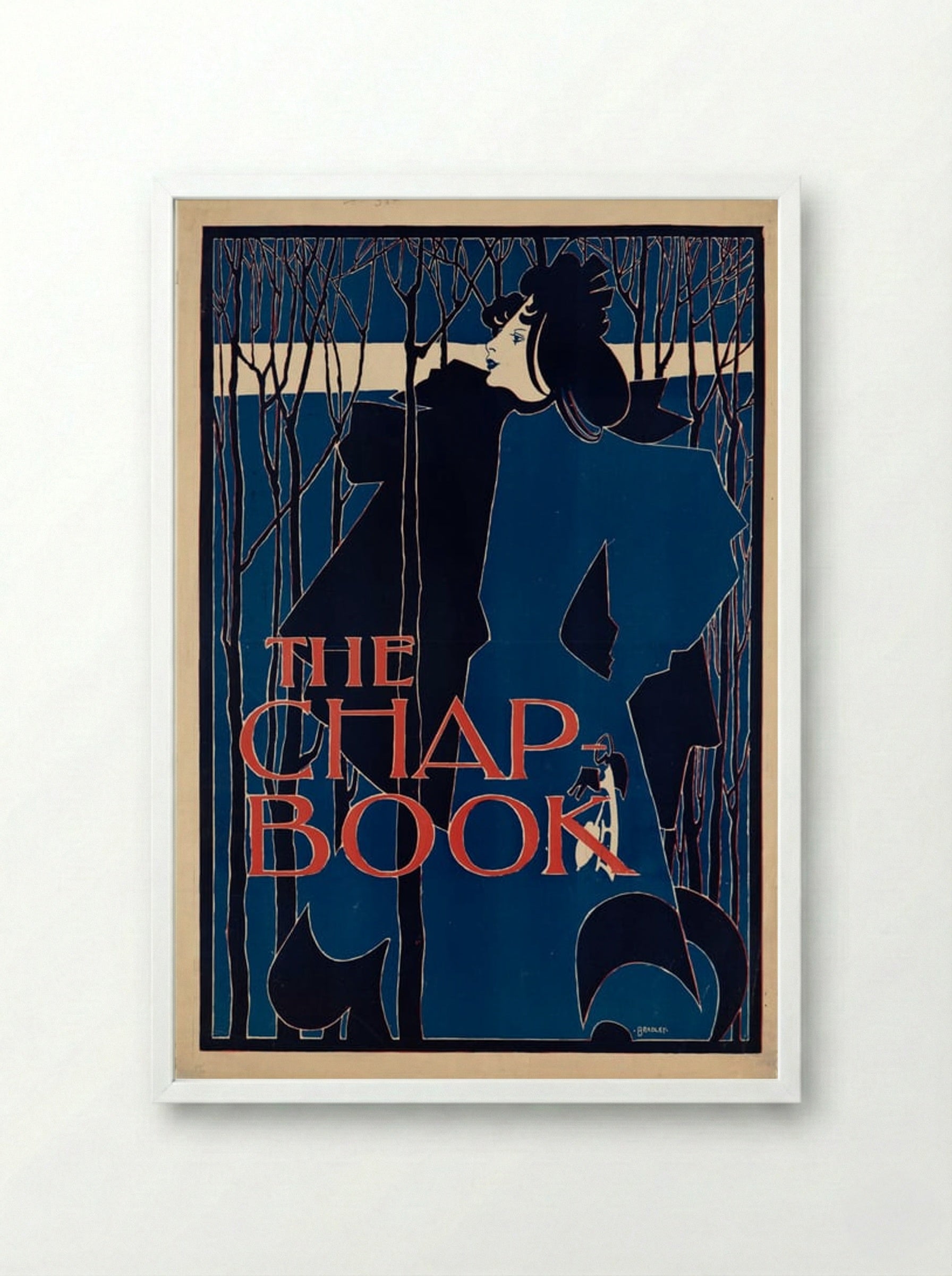 The Chap-Book - Will H. Bradley - Framed Print White