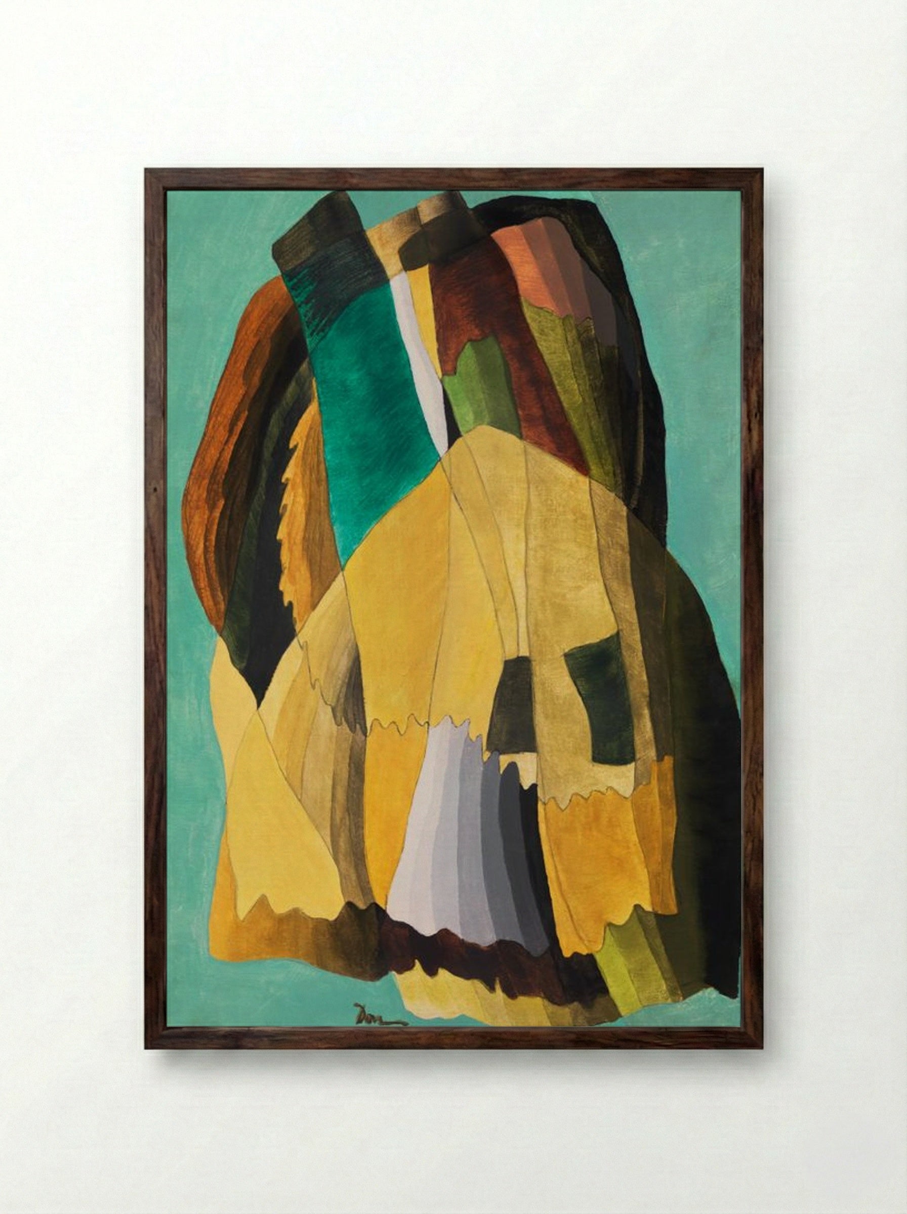 Shore Road - Arthur Dove - Framed Print Dark Wood