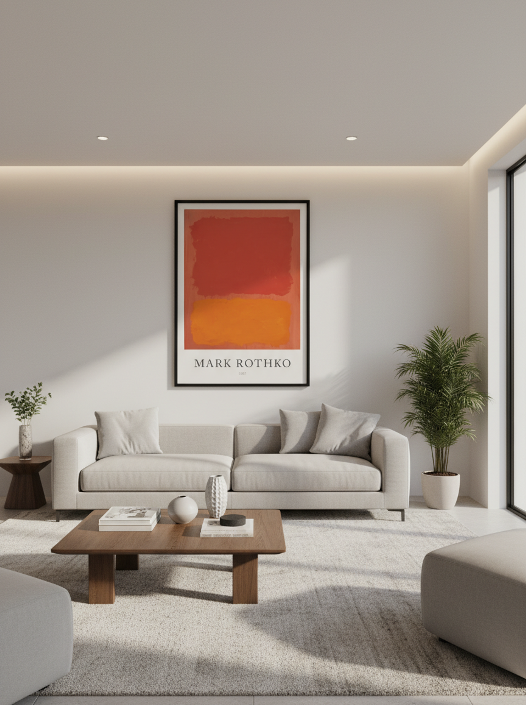 Untitled (Red and Orange) - Mark Rothko - Lifestyle