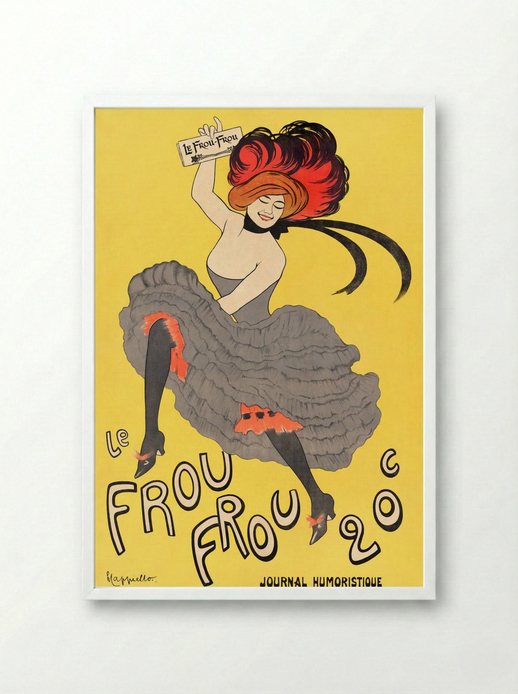Le Frou-Frou - Leonetto Cappiello - Framed Print White