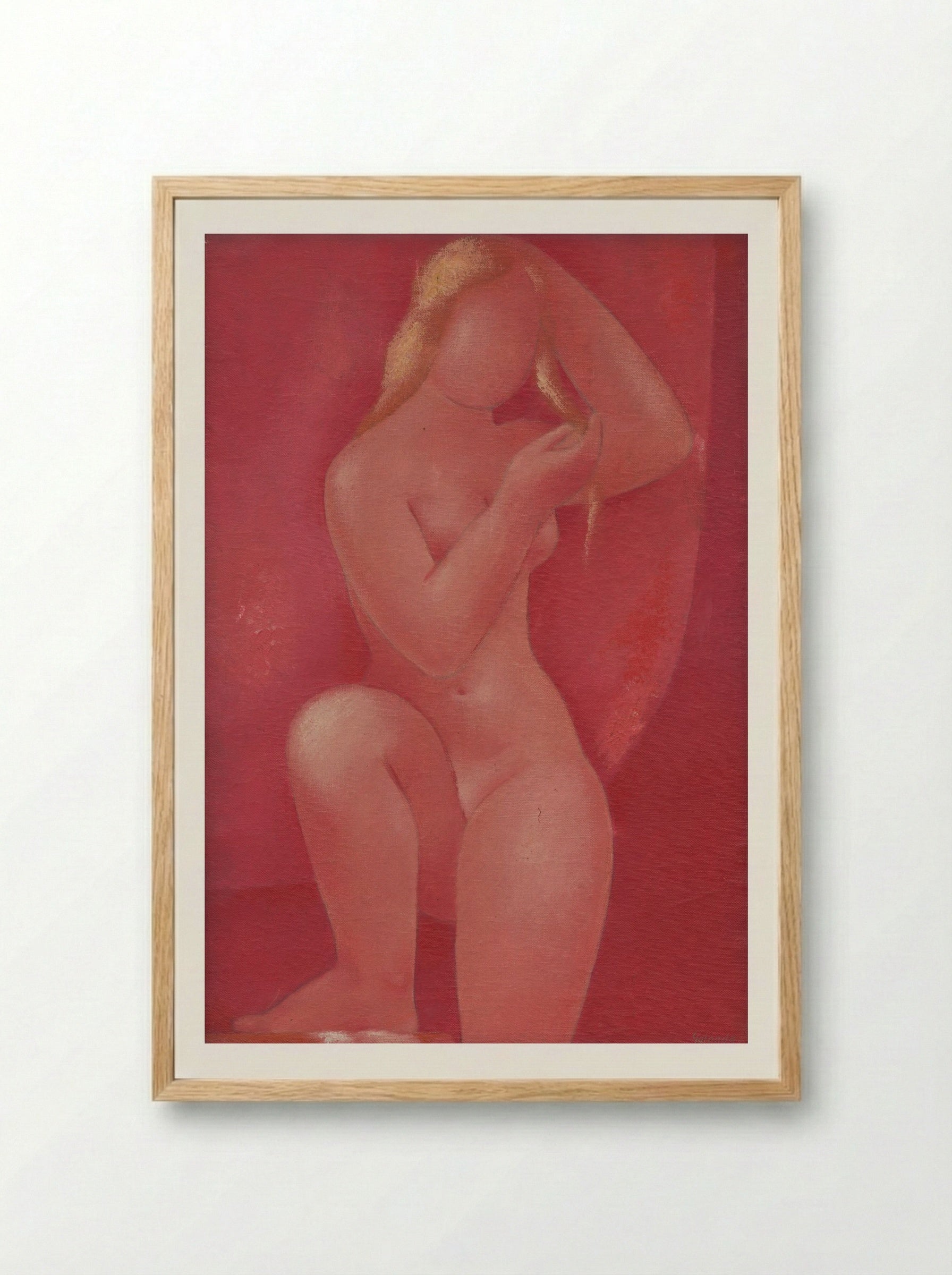 After a Bath - Mikuláš Galanda - Framed Print Wood