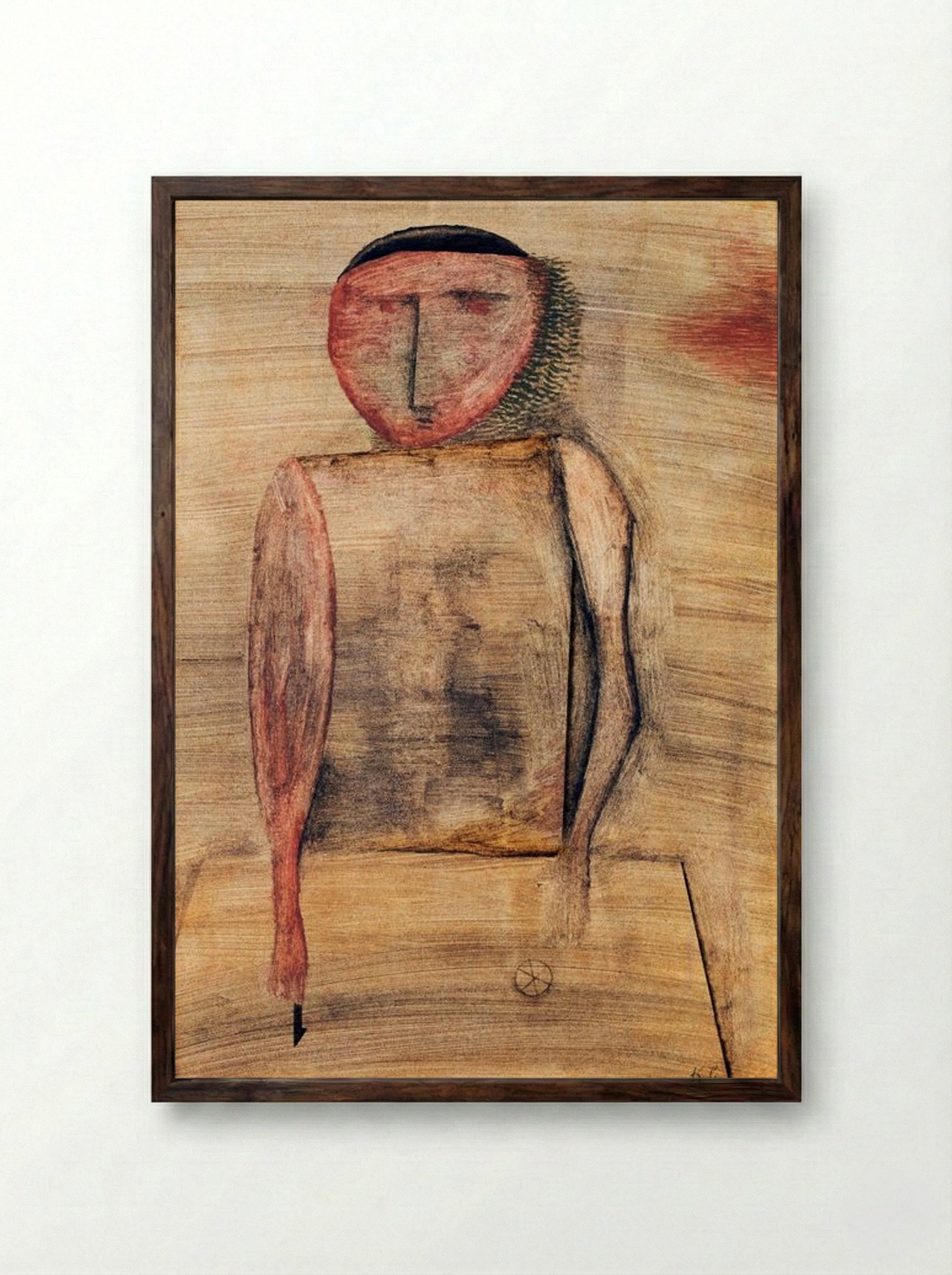 Doctor - Paul Klee - Framed Print Dark Wood