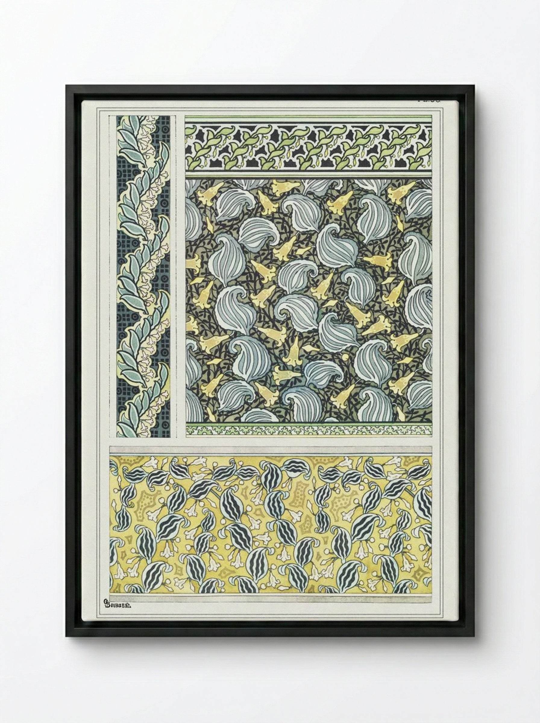 Sceau de Salomon (Solomon's Seal) - Maurice Pillard Verneuil - Framed Canvas Black