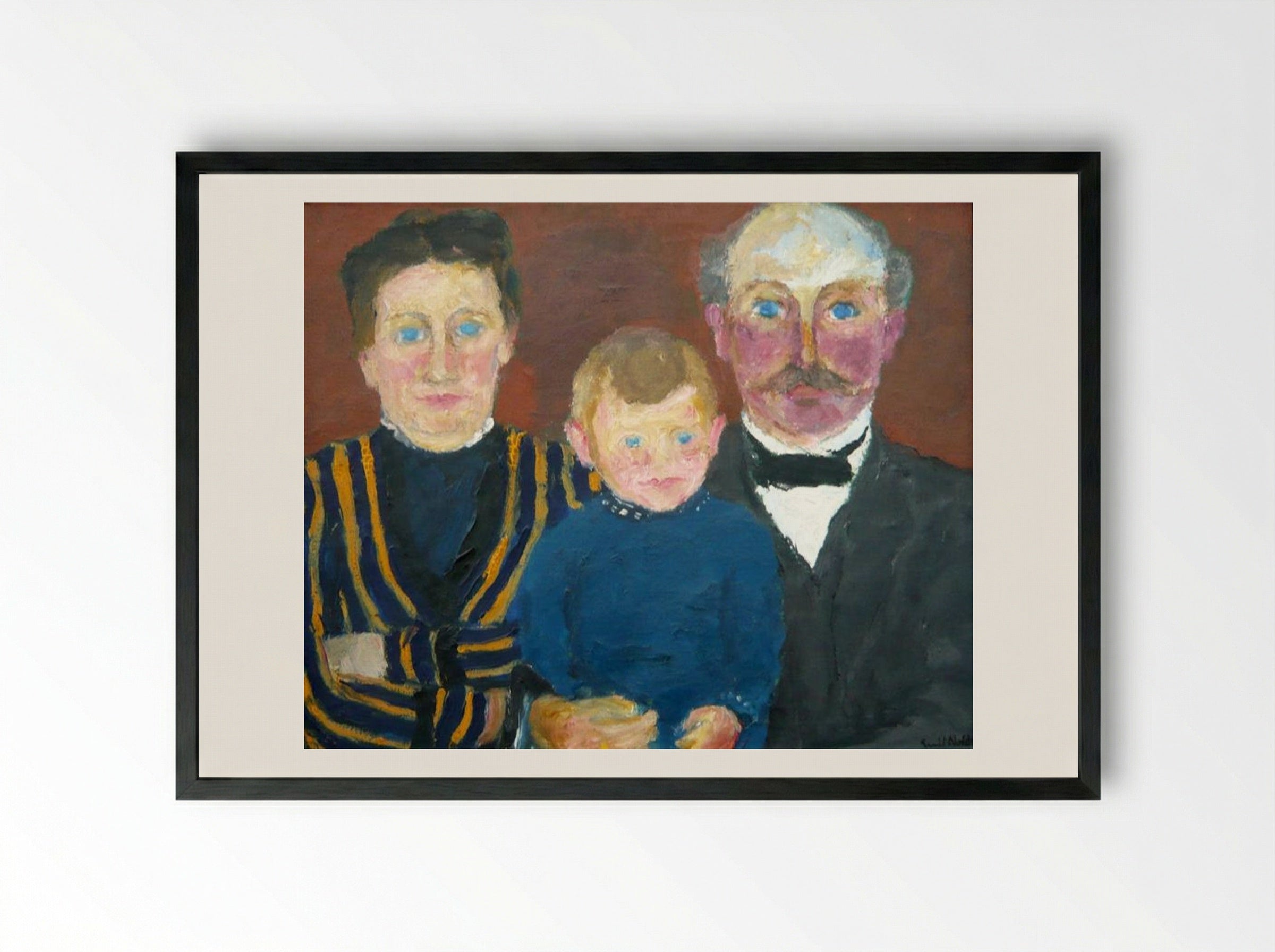 Bonnichsen Family - Emil Nolde - Framed Print Black
