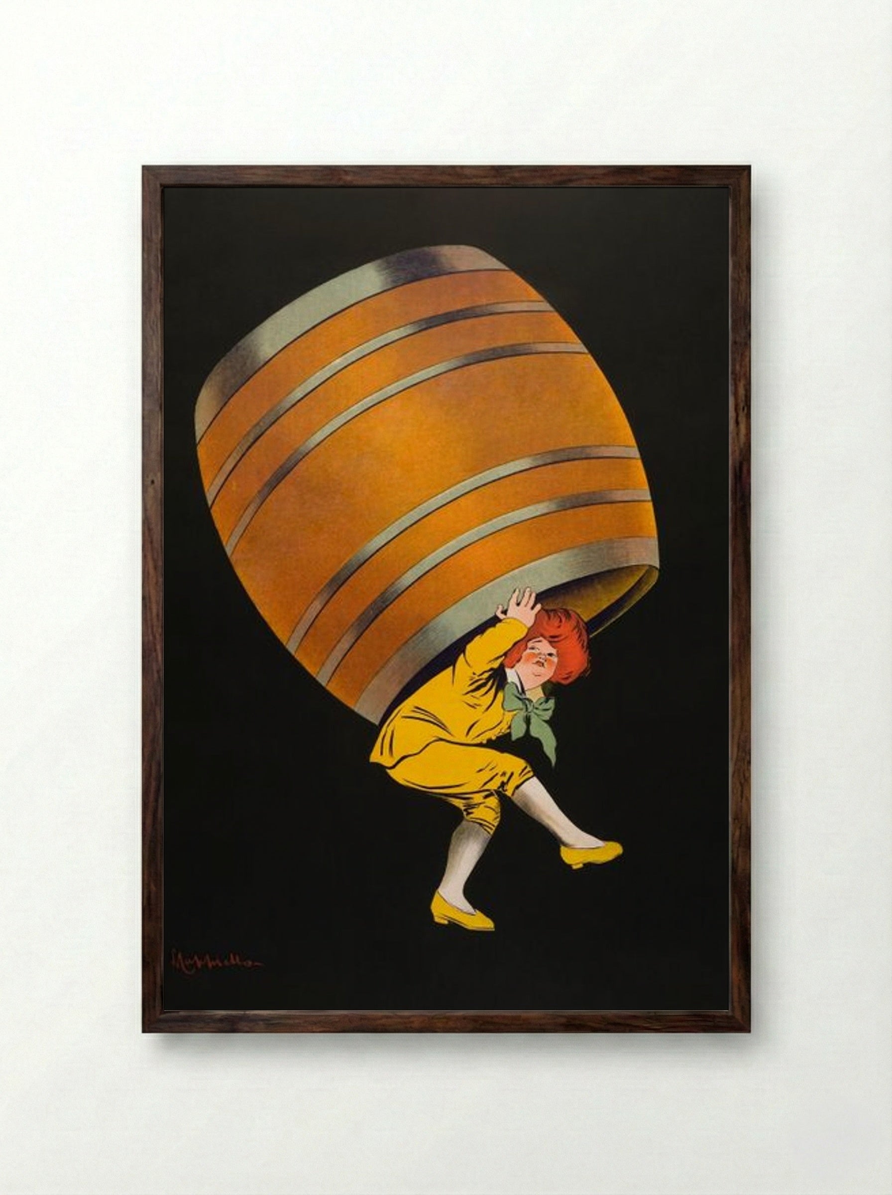 Cognac Pellisson - Leonetto Cappiello - Framed Print Dark Wood