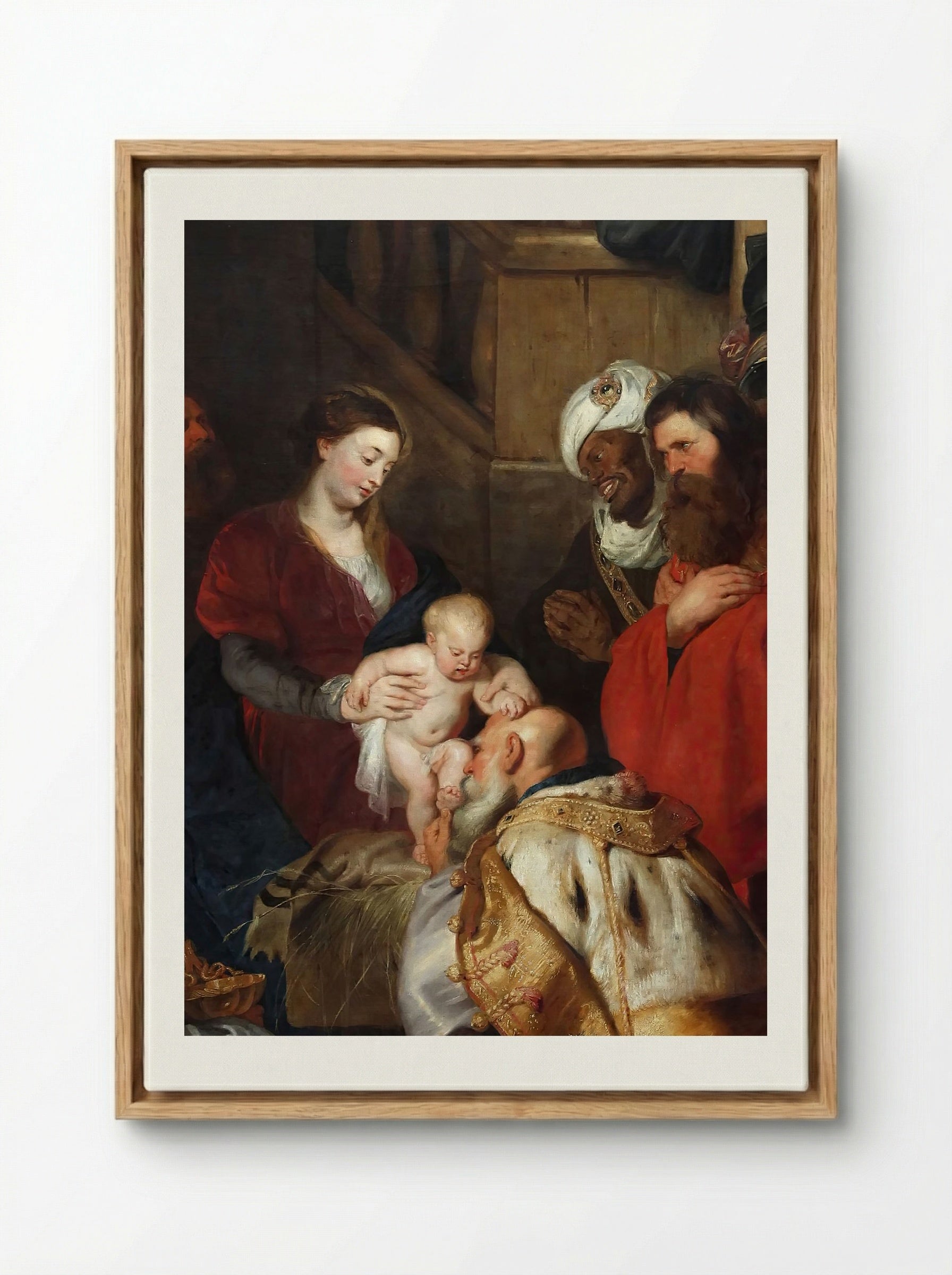 Adoration of the Magi - Peter Paul Rubens - Framed Canvas Wood