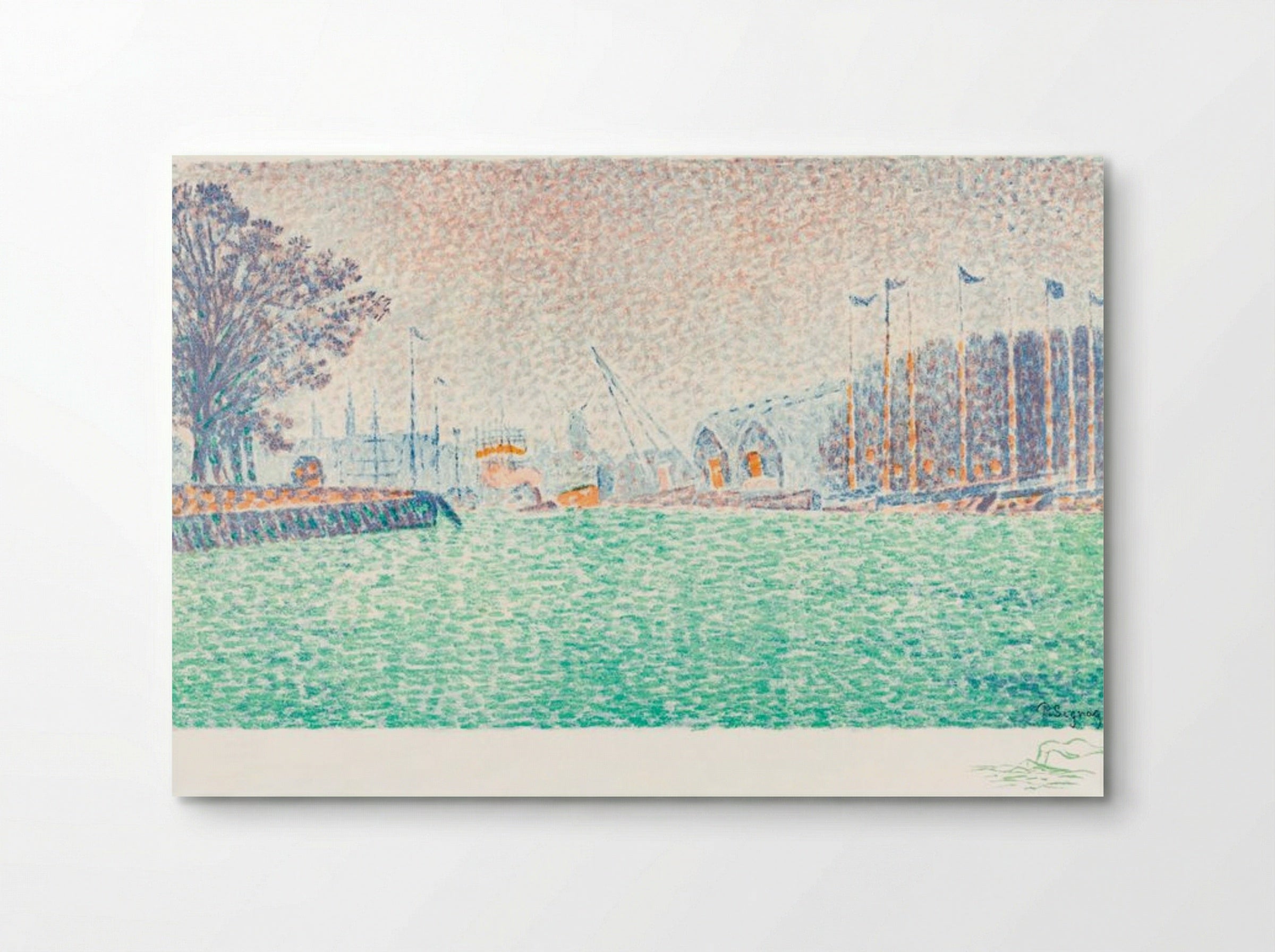 At Flushing (A Flessingue) - Paul Signac - Poster
