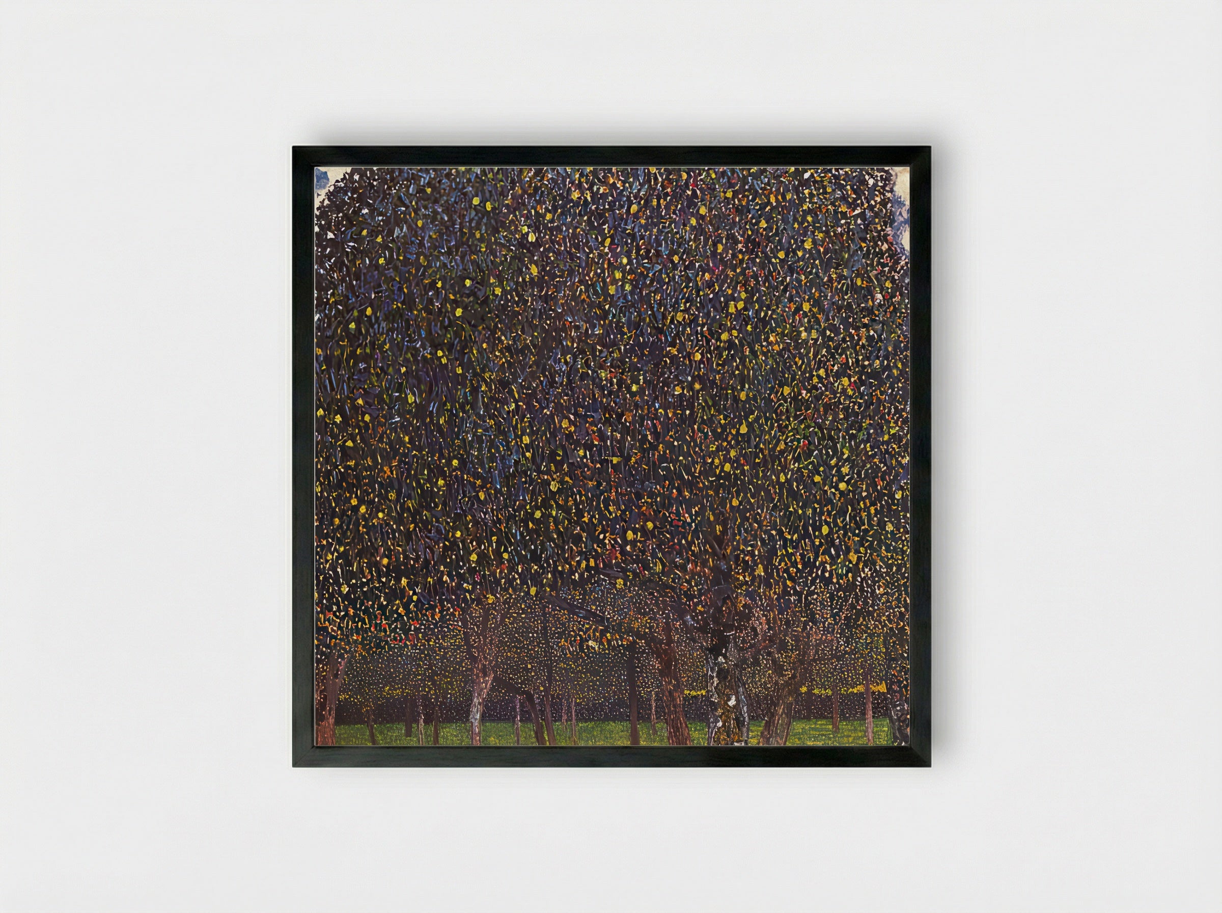 Pear Tree - Gustav Klimt - Framed Print Black