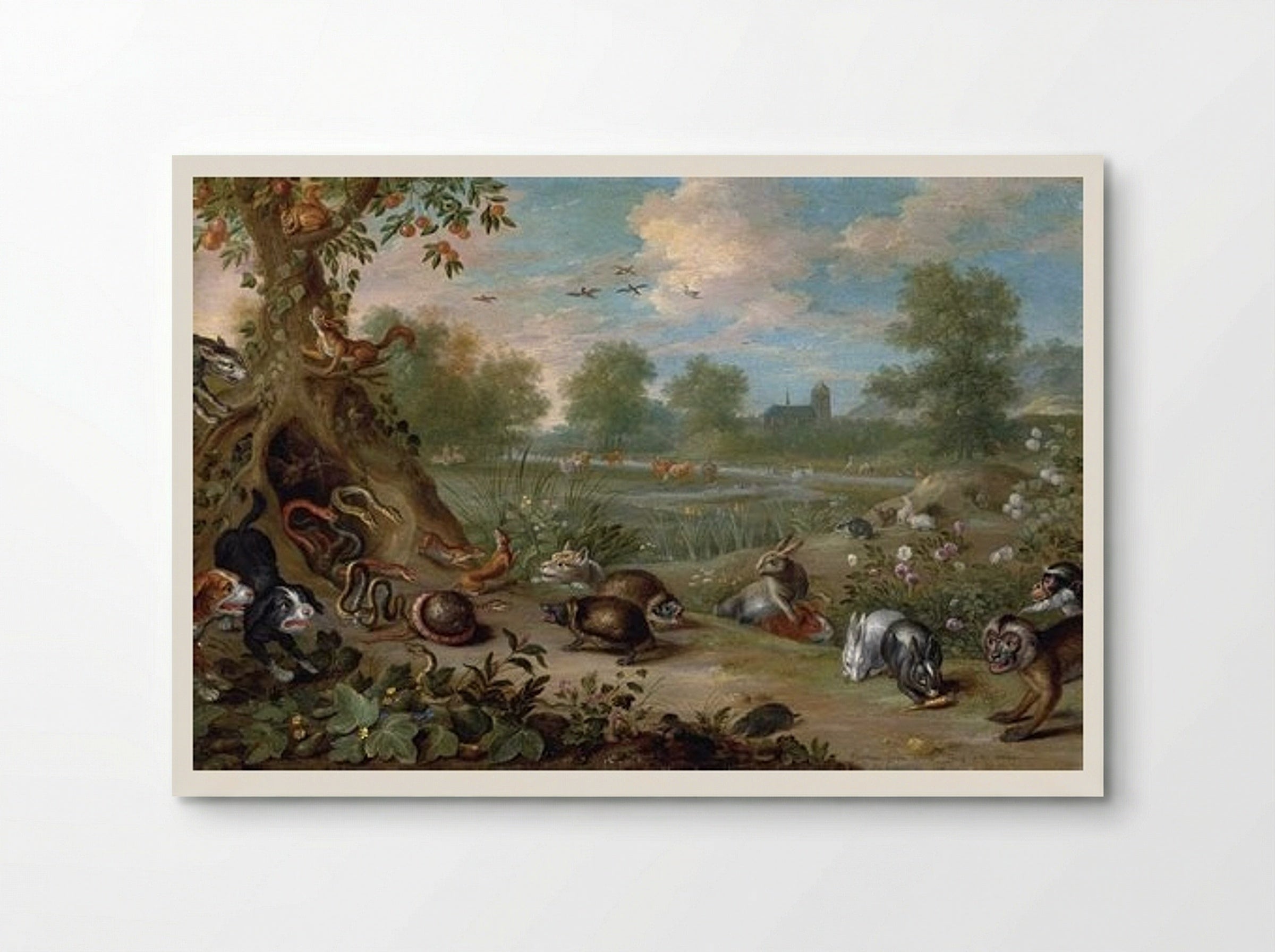 Allegory of the Garden of Eden - Jan van Kessel the Elder - Poster
