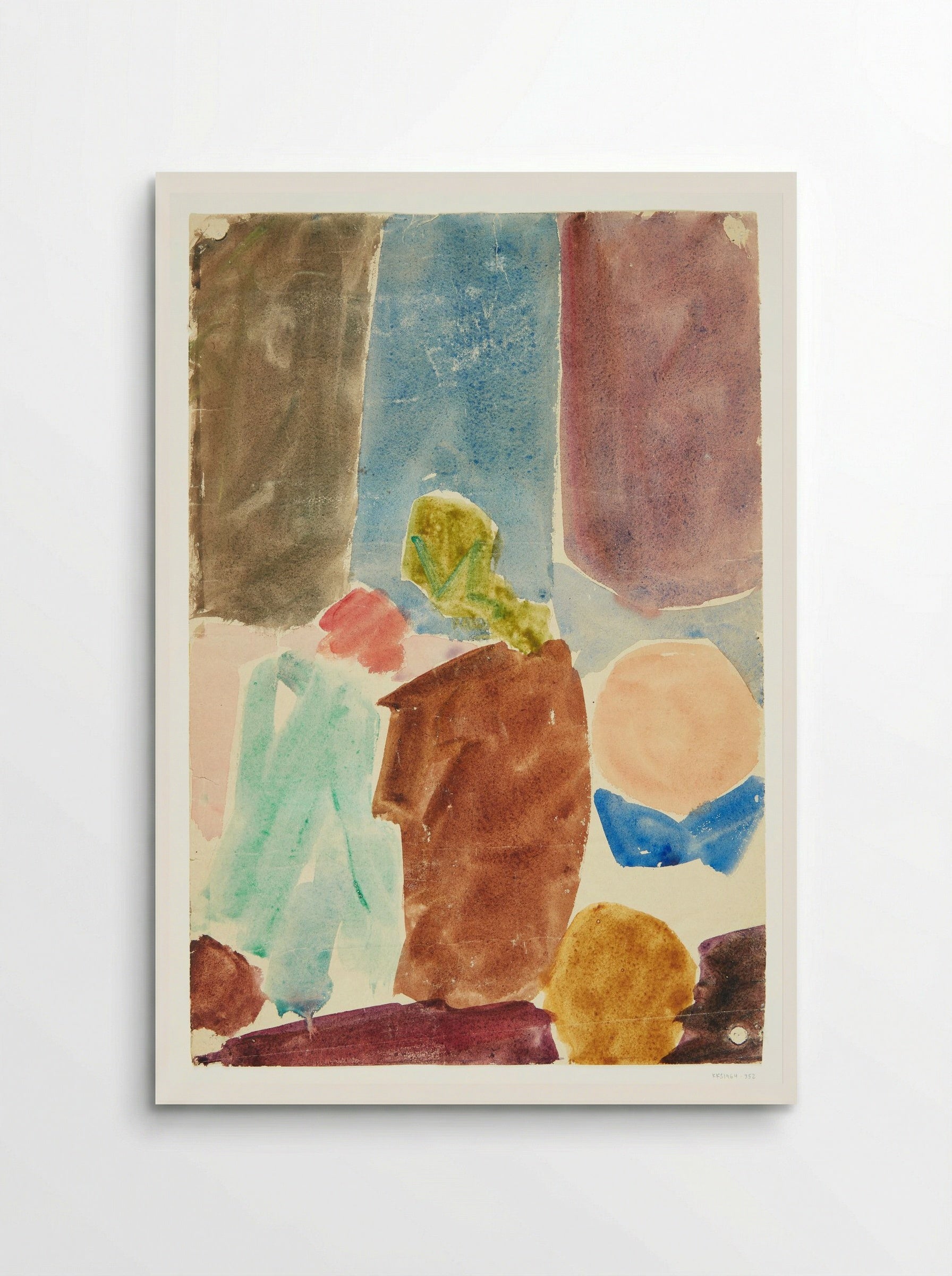 Colour Study after Delacroix's 'Dante and Virgil in the Underworld' - Edvard Weie - Poster