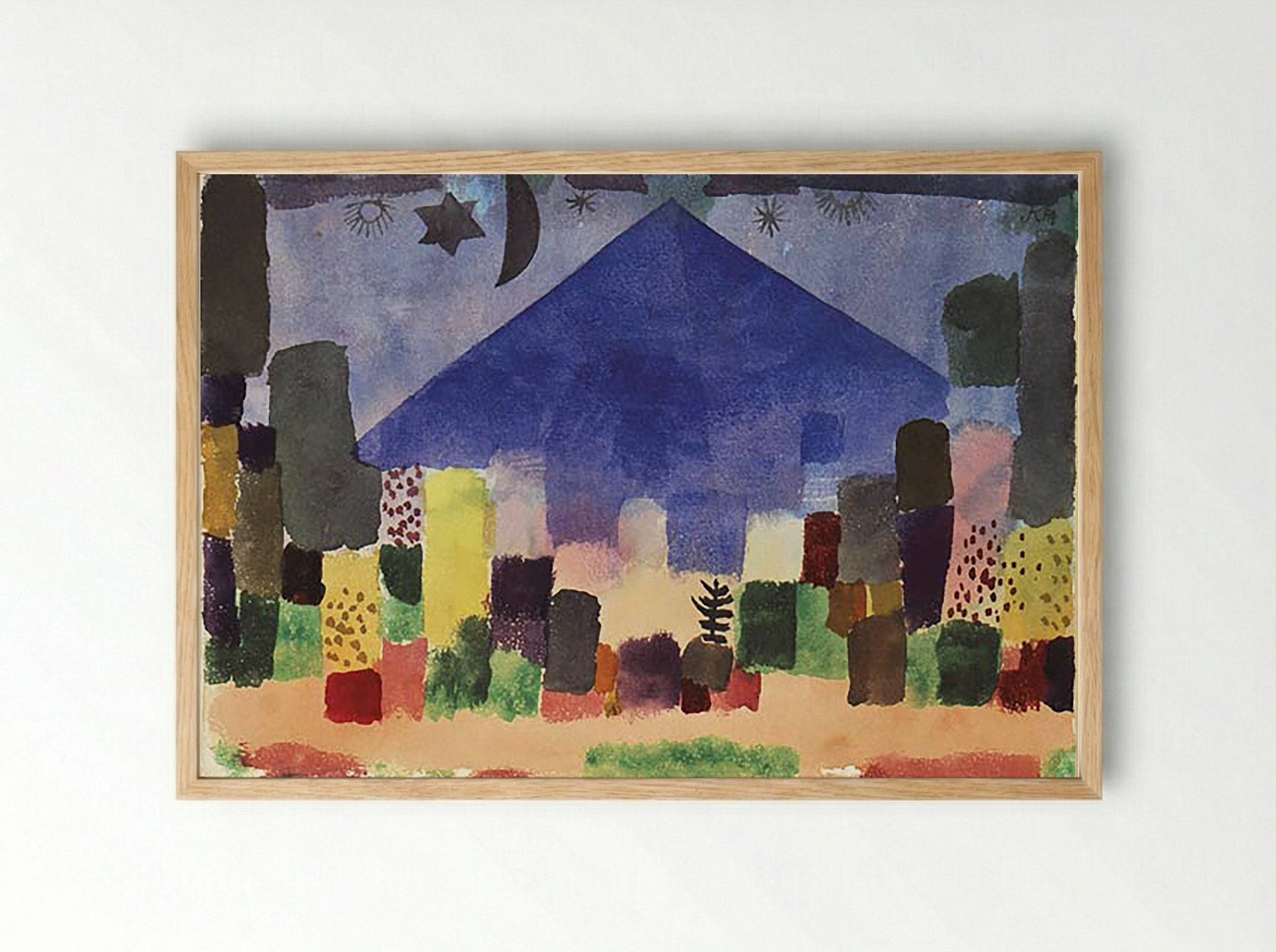 Der Niesen - Paul Klee - Framed Print Wood
