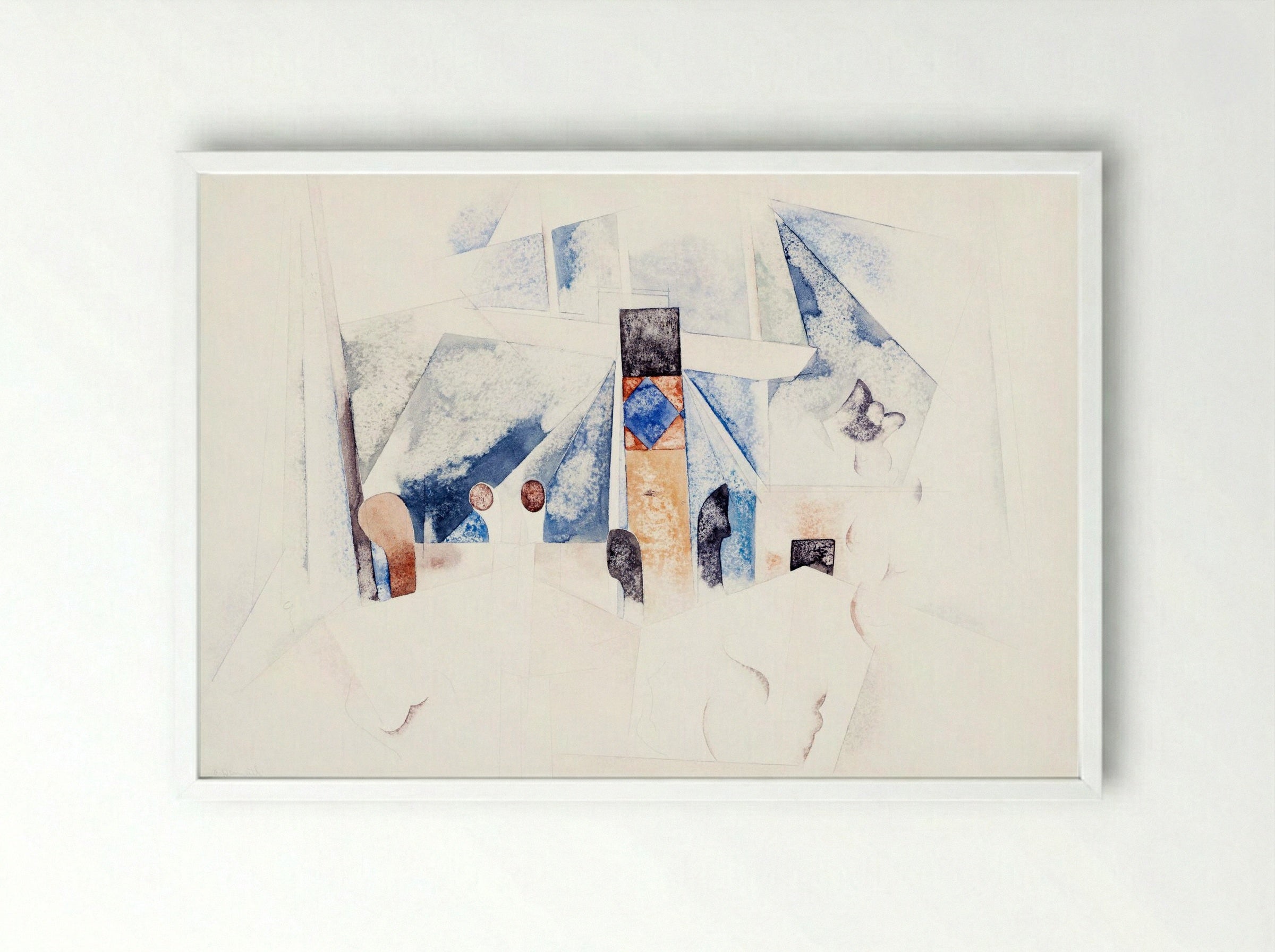 Bermuda Landscape No. 1 - Charles Demuth - Framed Print White