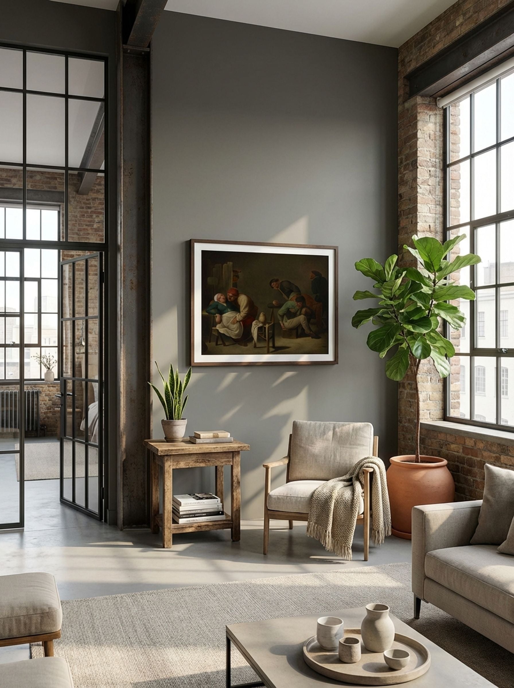 Tavern Scene with Figures - Fine Art Print - Lifestyle