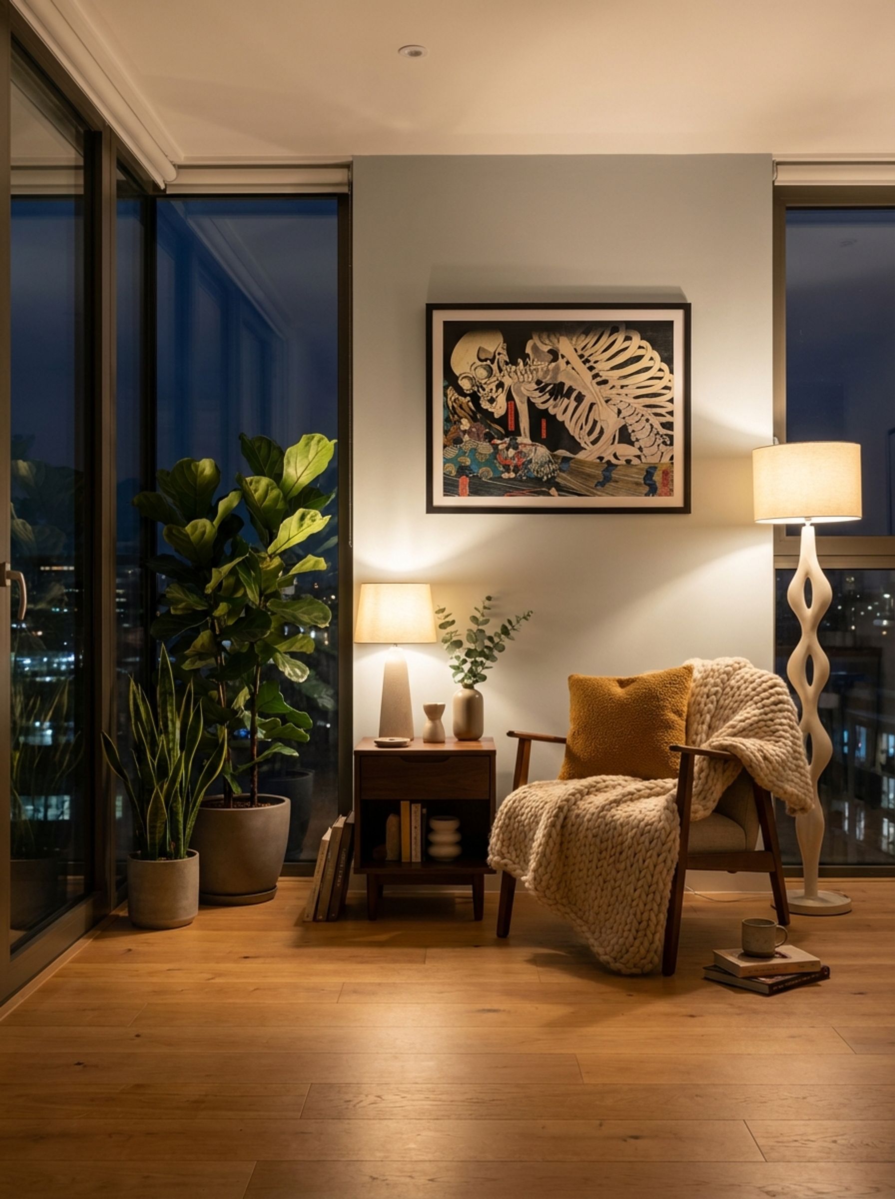 Mitsukuni Defying the Skeleton Spectre - Utagawa Kuniyoshi - Lifestyle