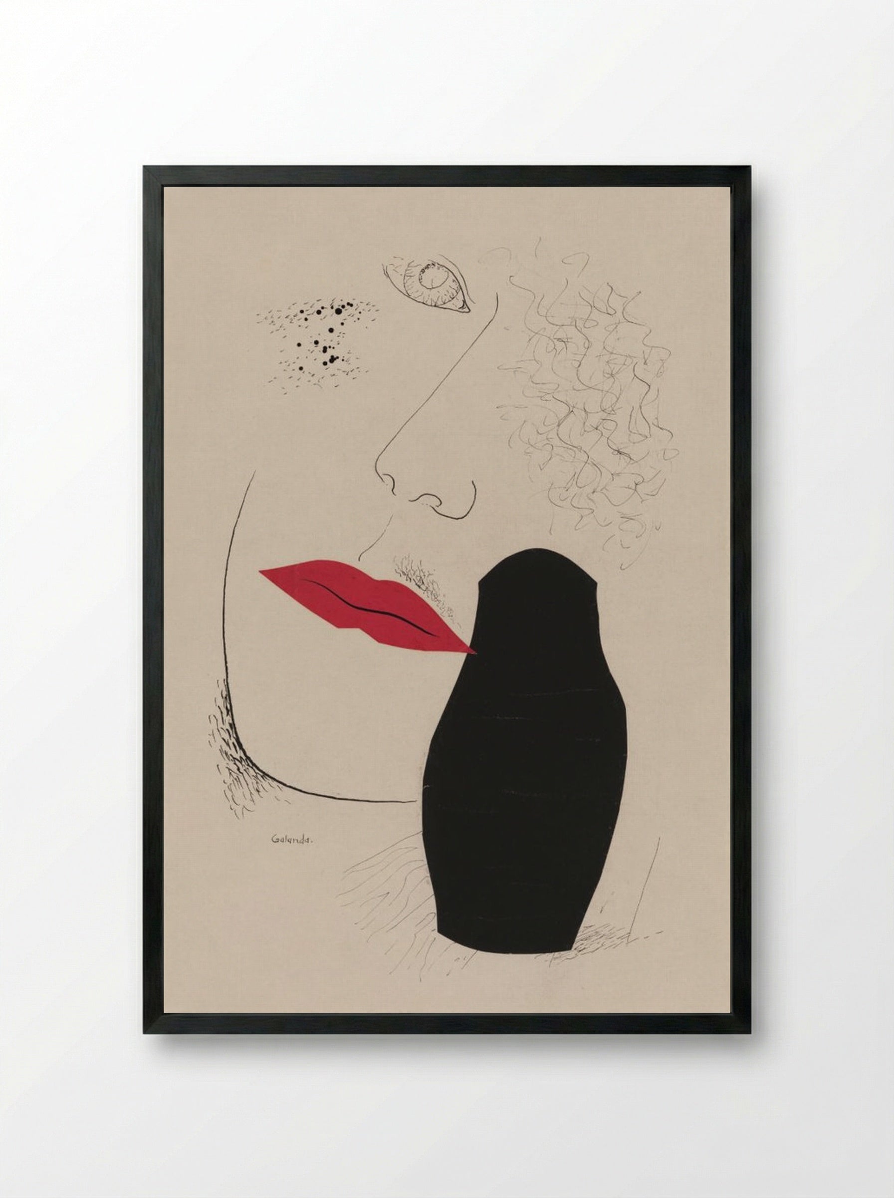 Desire - Mikuláš Galanda - Framed Print Black