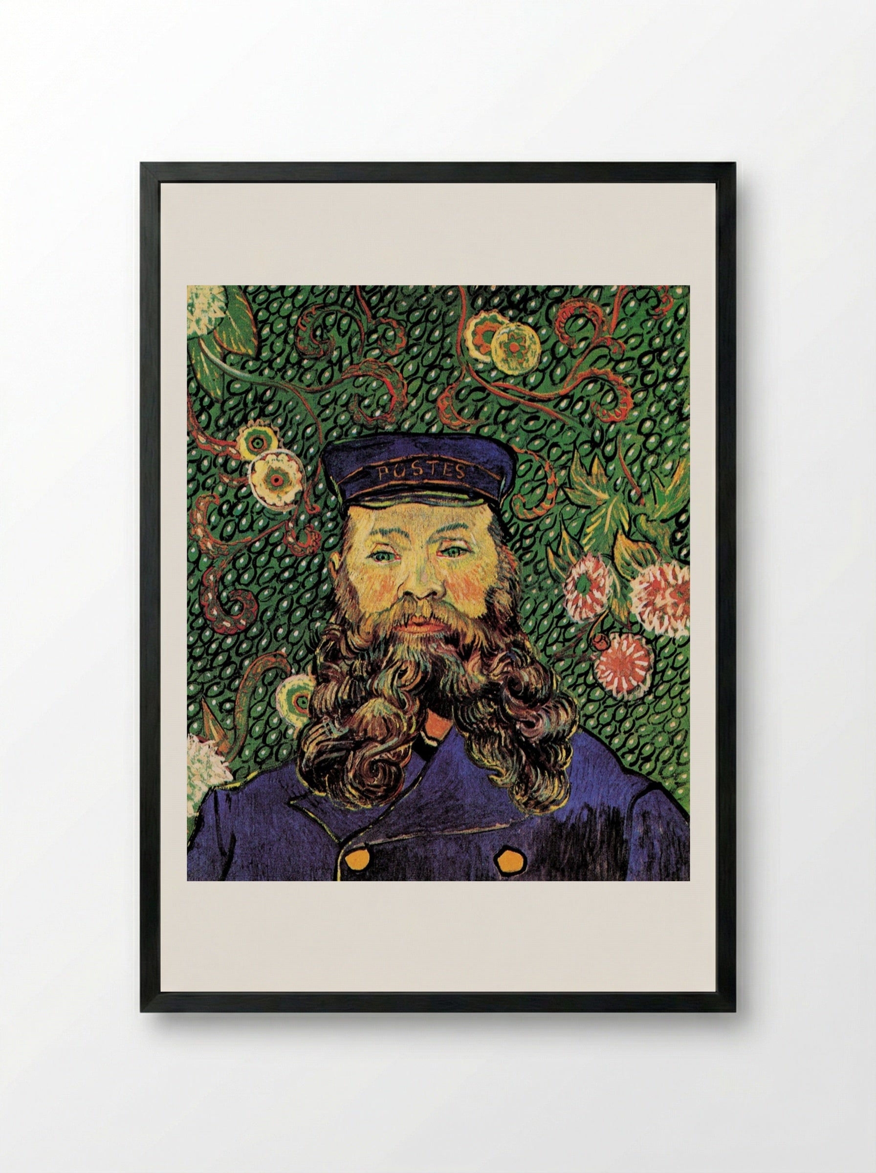 Portrait of Joseph Roulin - Vincent van Gogh - Framed Print Black
