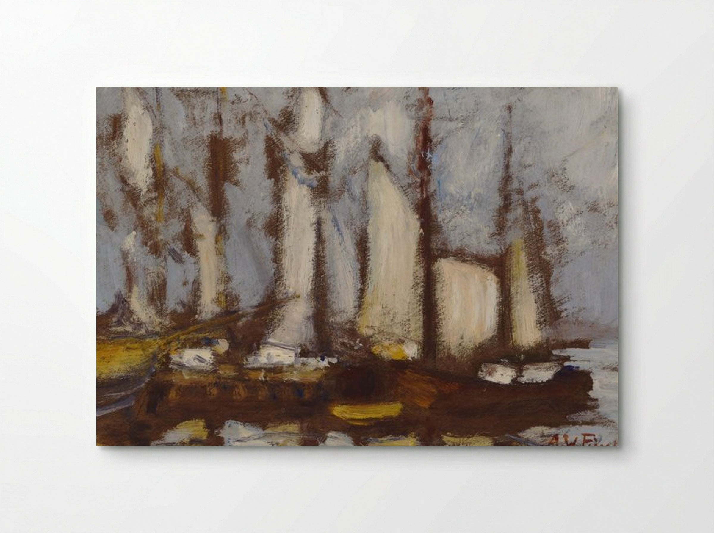 Sailing Vessels - Alfred William Finch - Poster