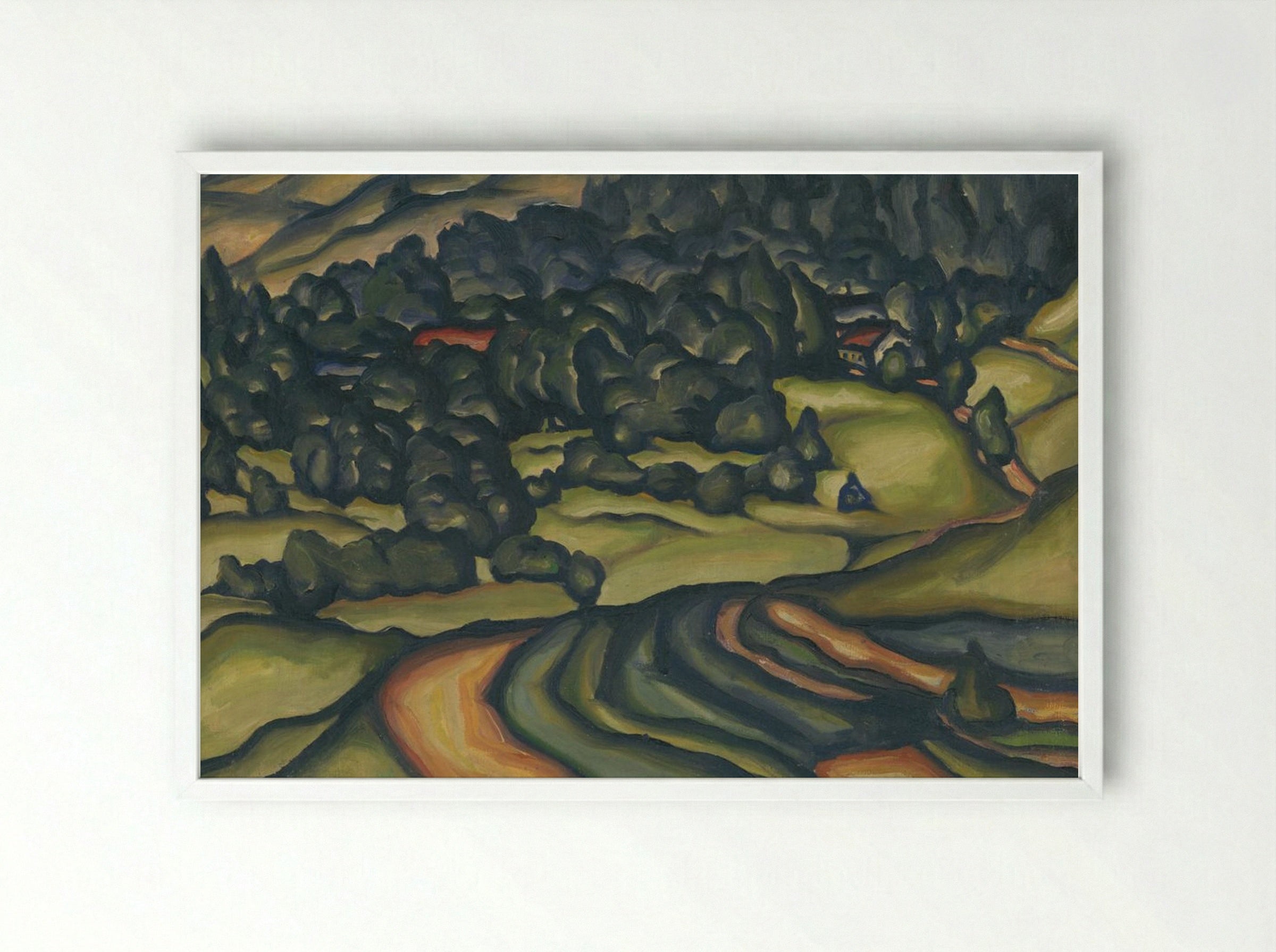 Country - Konstantin Bauer - Framed Print White