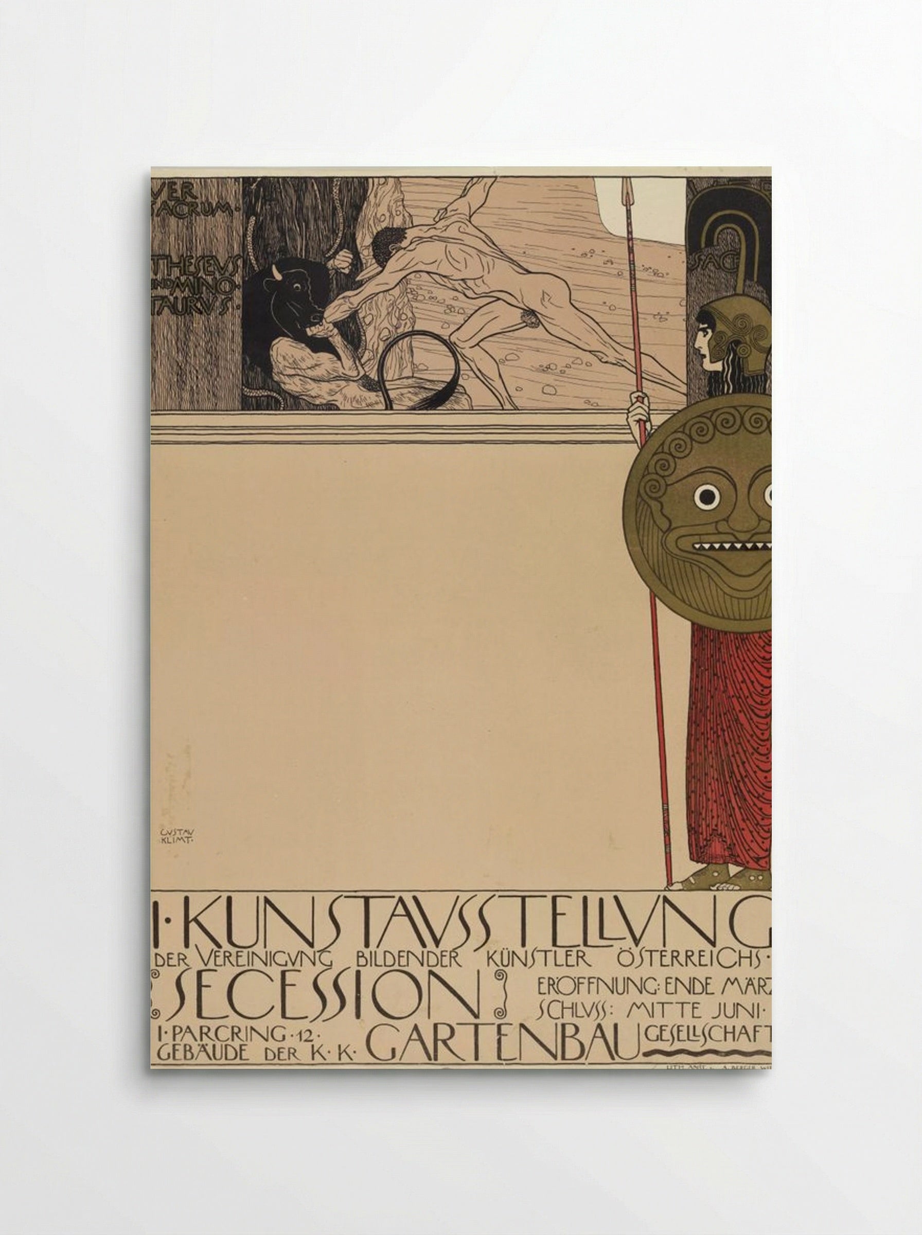 Poster for the 1st Secession Exhibition - Gustav Klimt - Poster