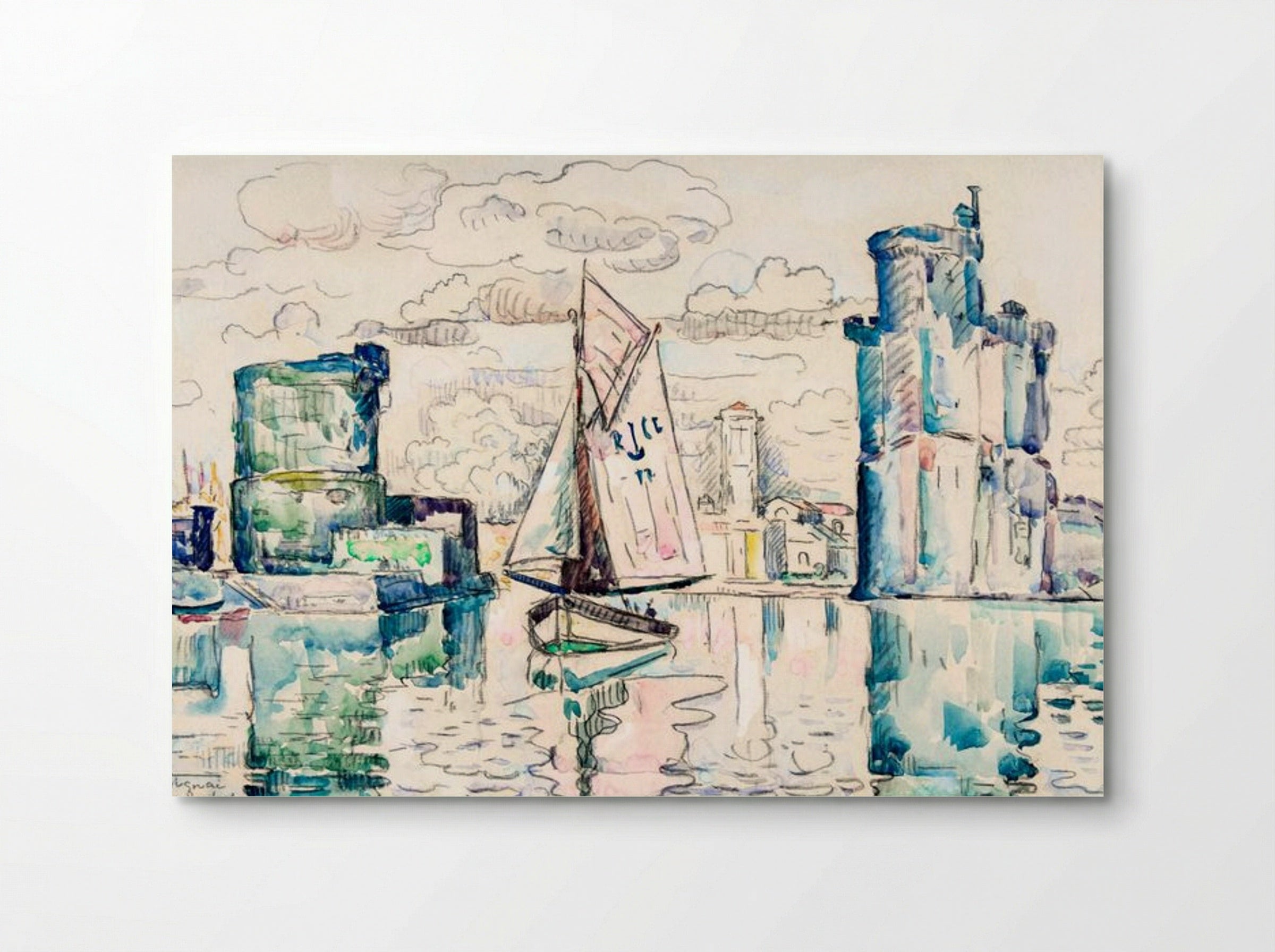Entrance to the Harbour of La Rochelle - Paul Signac - Poster