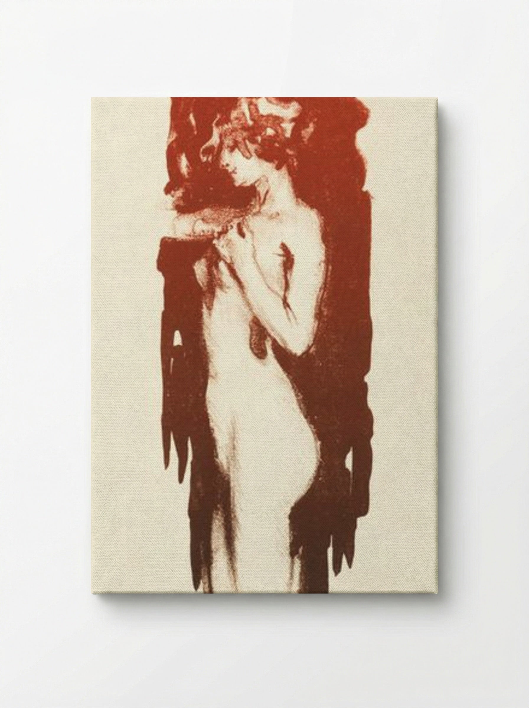 Standing Nude Woman - Huib Luns - Canvas