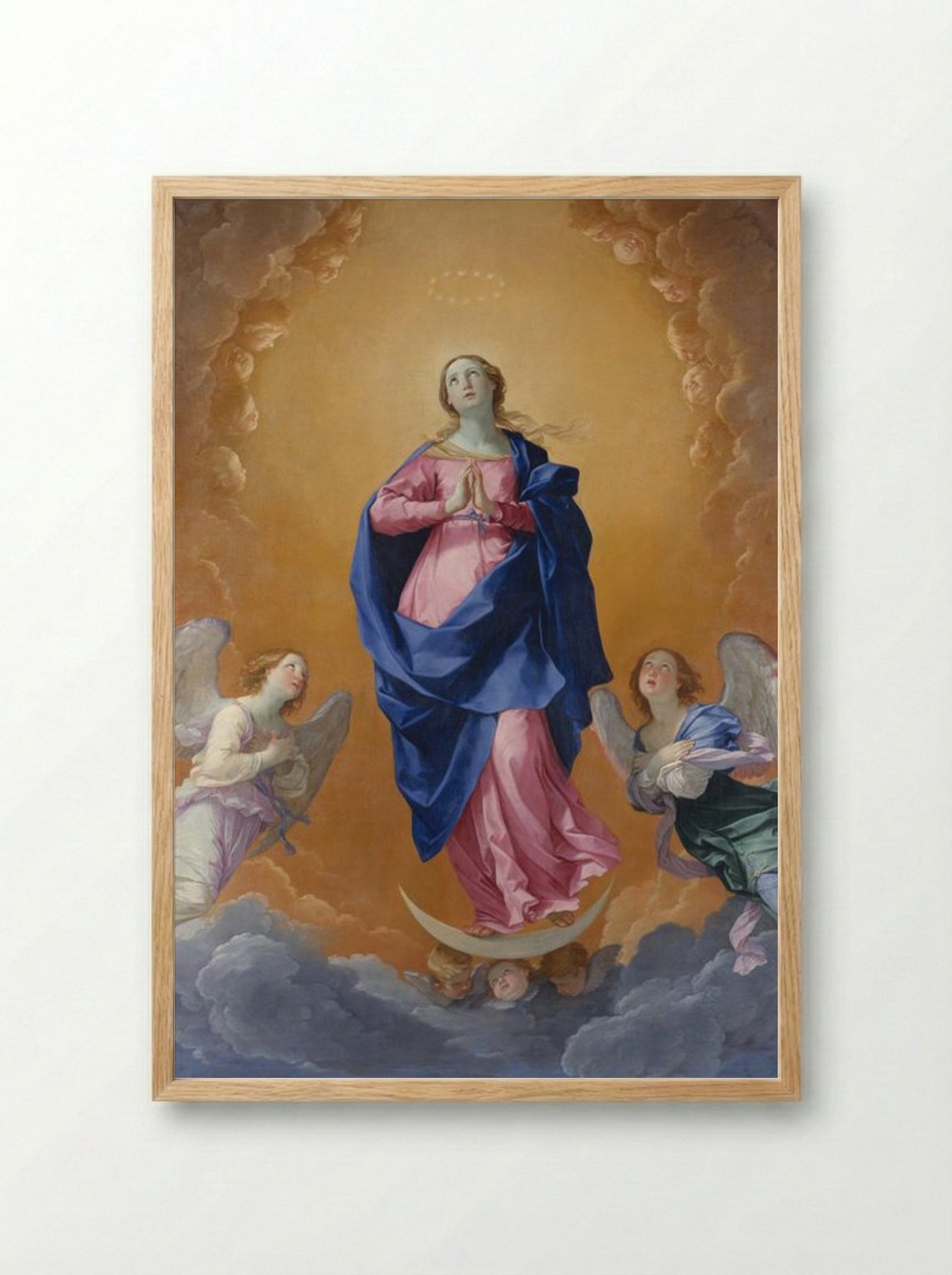 The Immaculate Conception - Guido Reni - Framed Print Wood