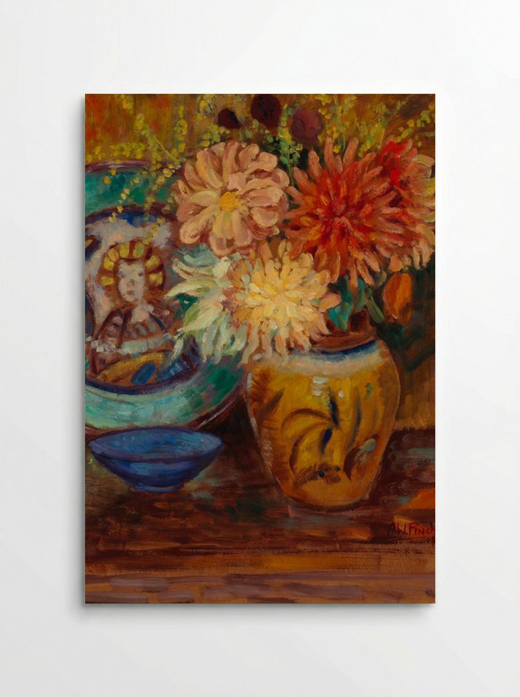 Chrysanthemums - Alfred William Finch - Poster