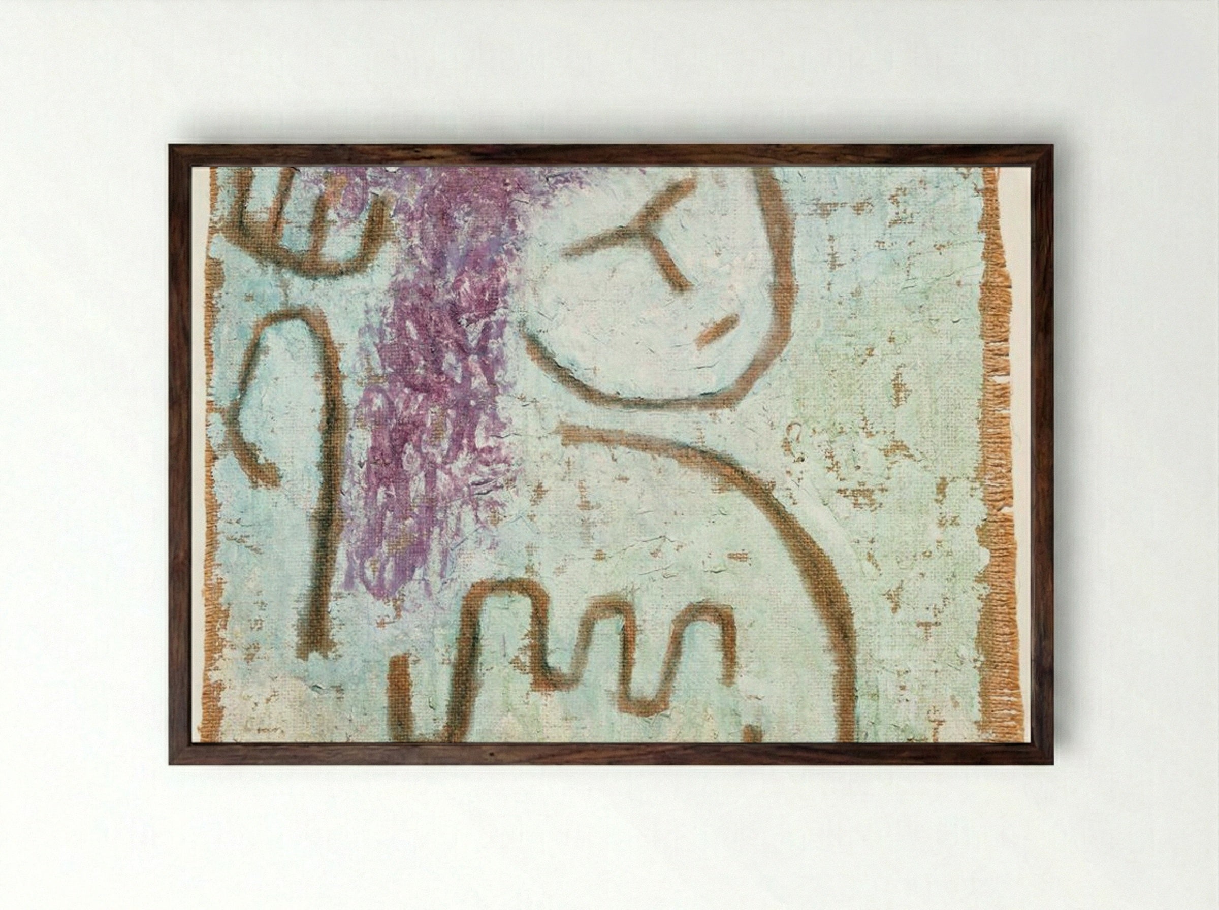 Little Hope - Paul Klee - Framed Print Dark Wood