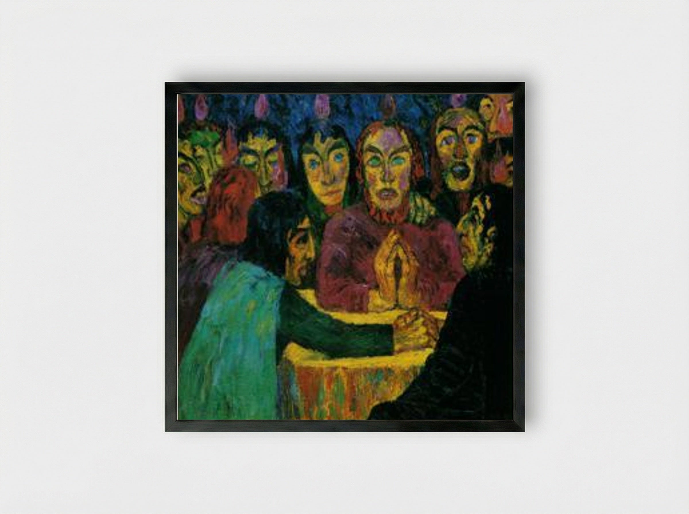 Pentecost - Emil Nolde - Framed Print Black