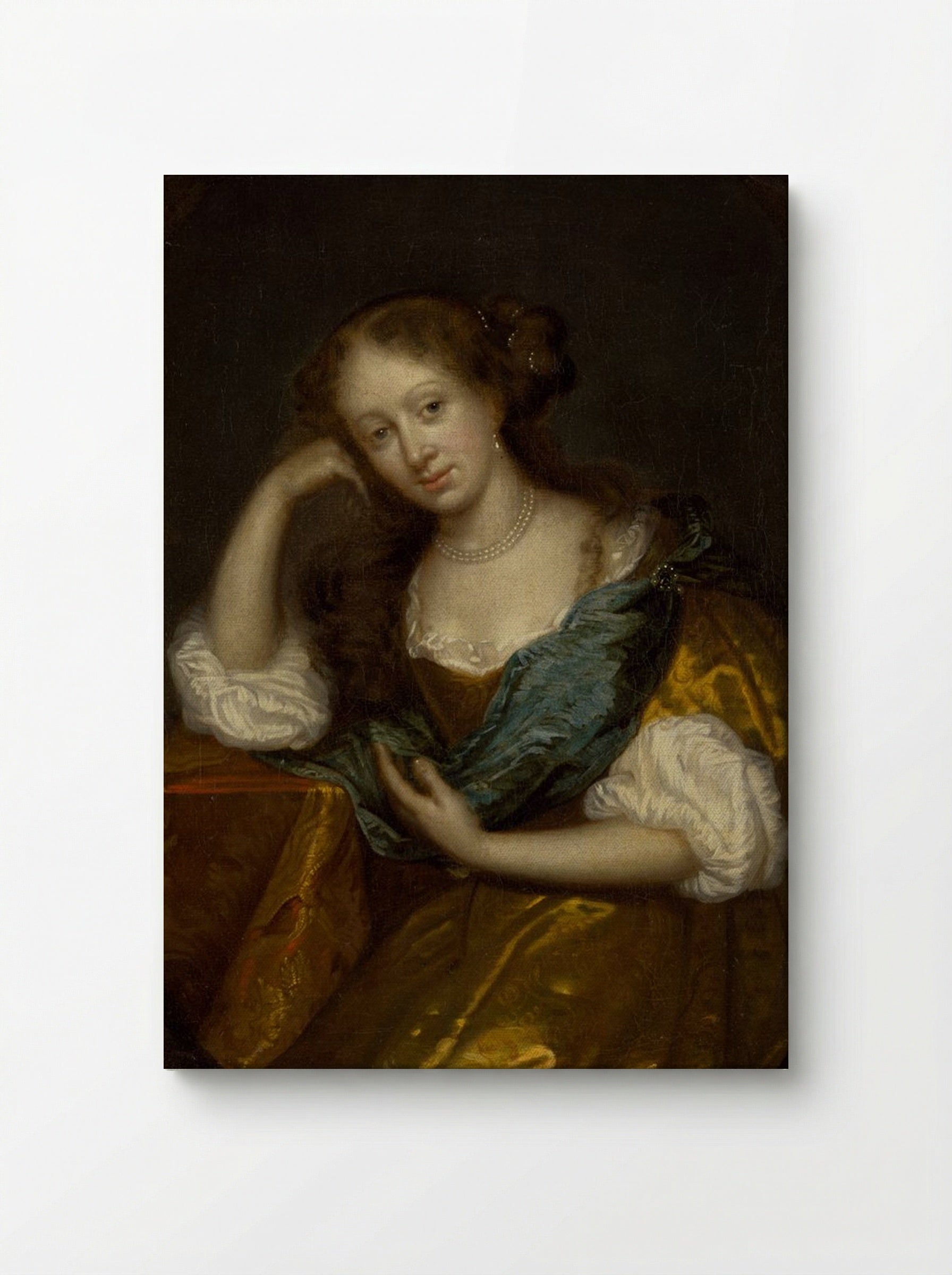 In Thought - Godfried Schalcken - Canvas