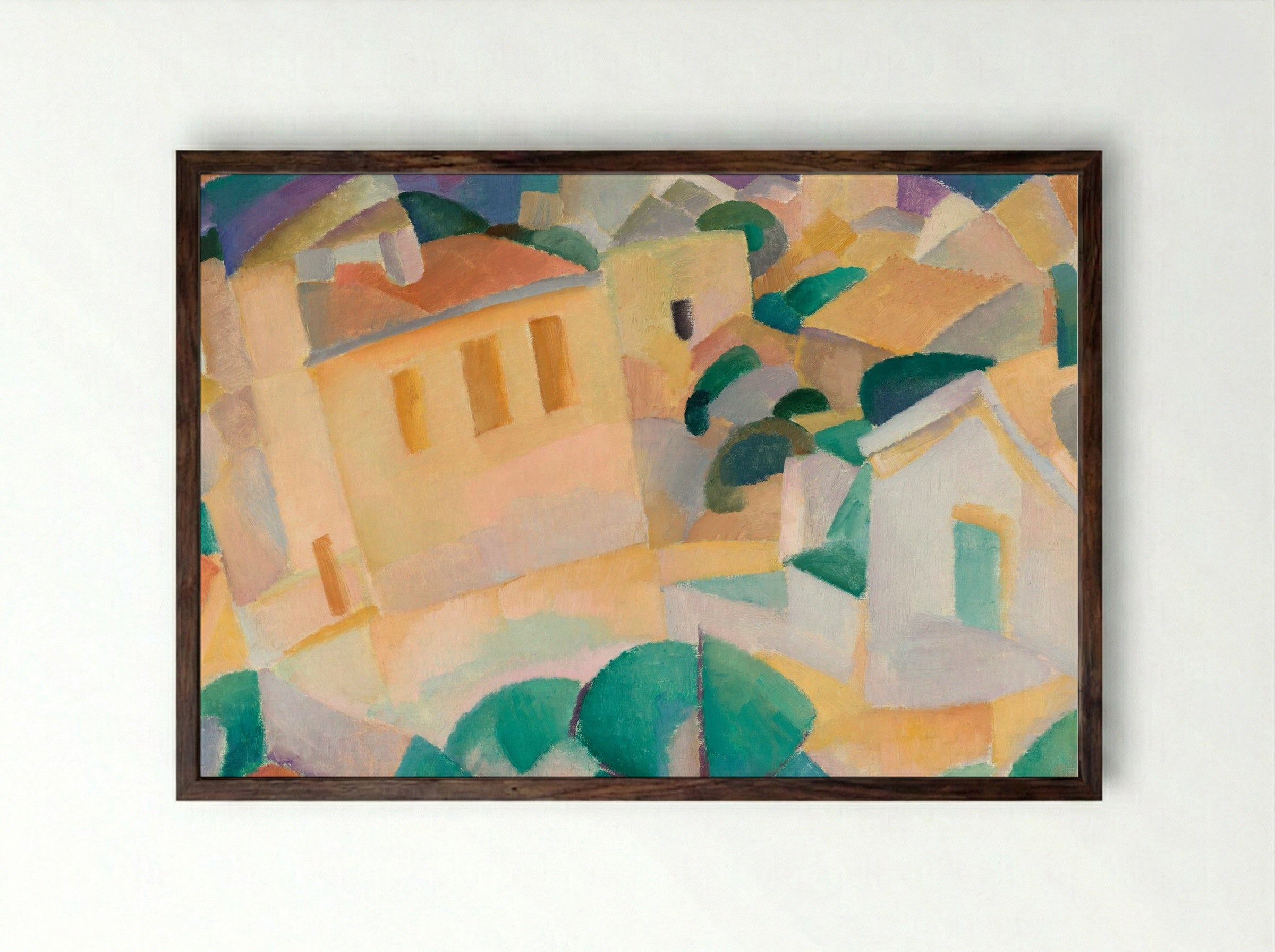 Mallorca, Terreno - Leo Gestel - Framed Print Dark Wood