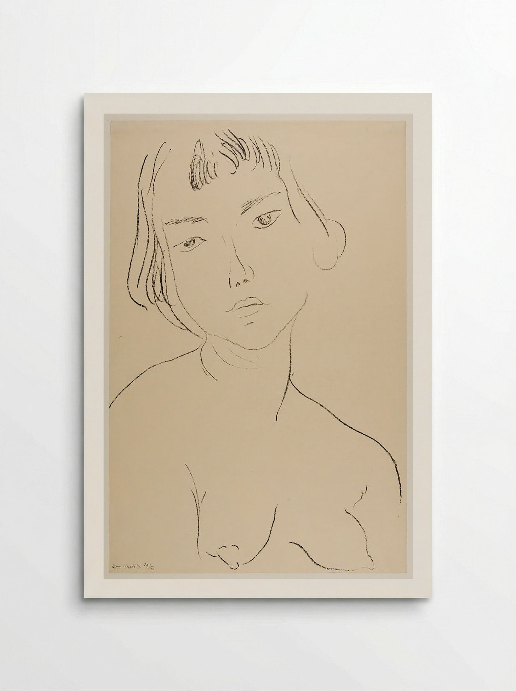 Bust of a Woman - Henri Matisse - Poster