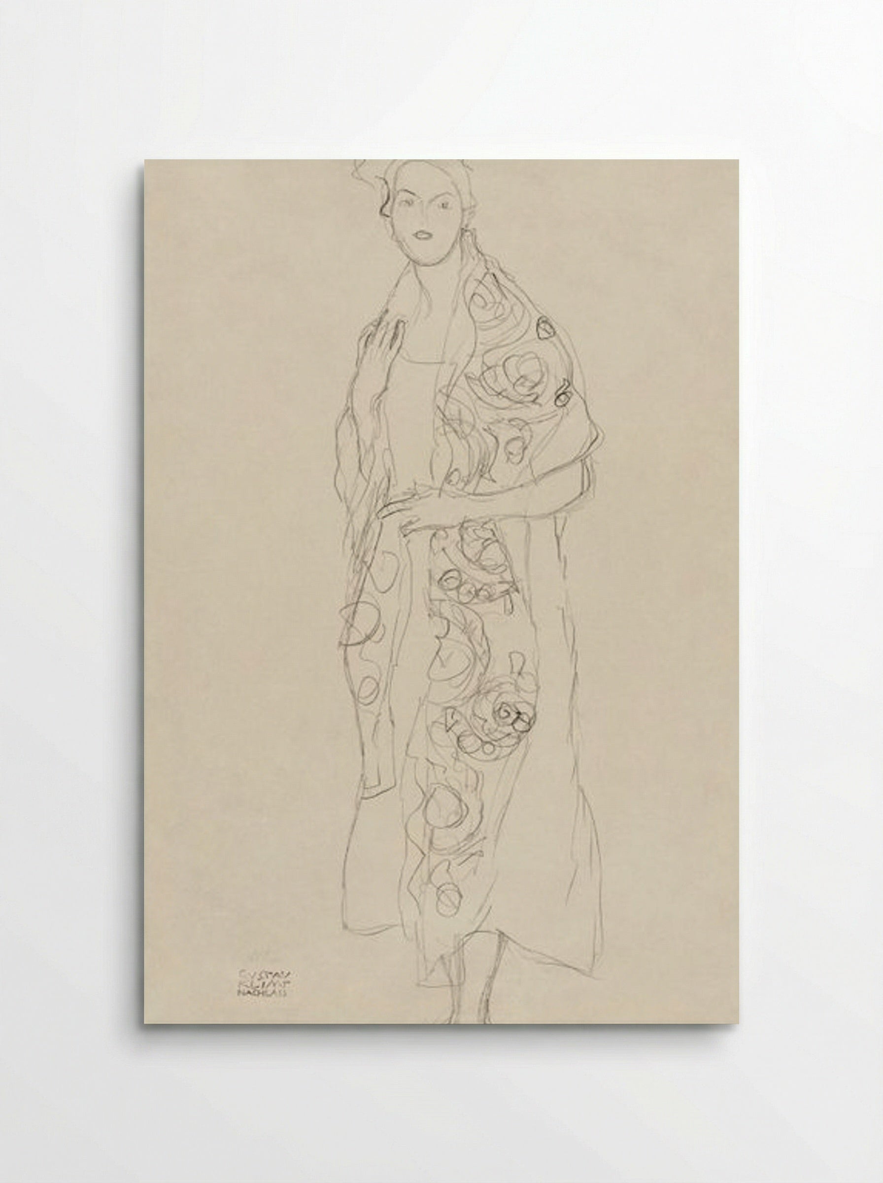 Portrait of a Woman - Gustav Klimt - Poster
